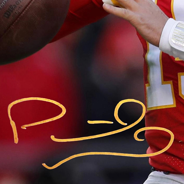 PATRICK MAHOMES CUSTOM KANSAS CITY CHIEFS W 3/4