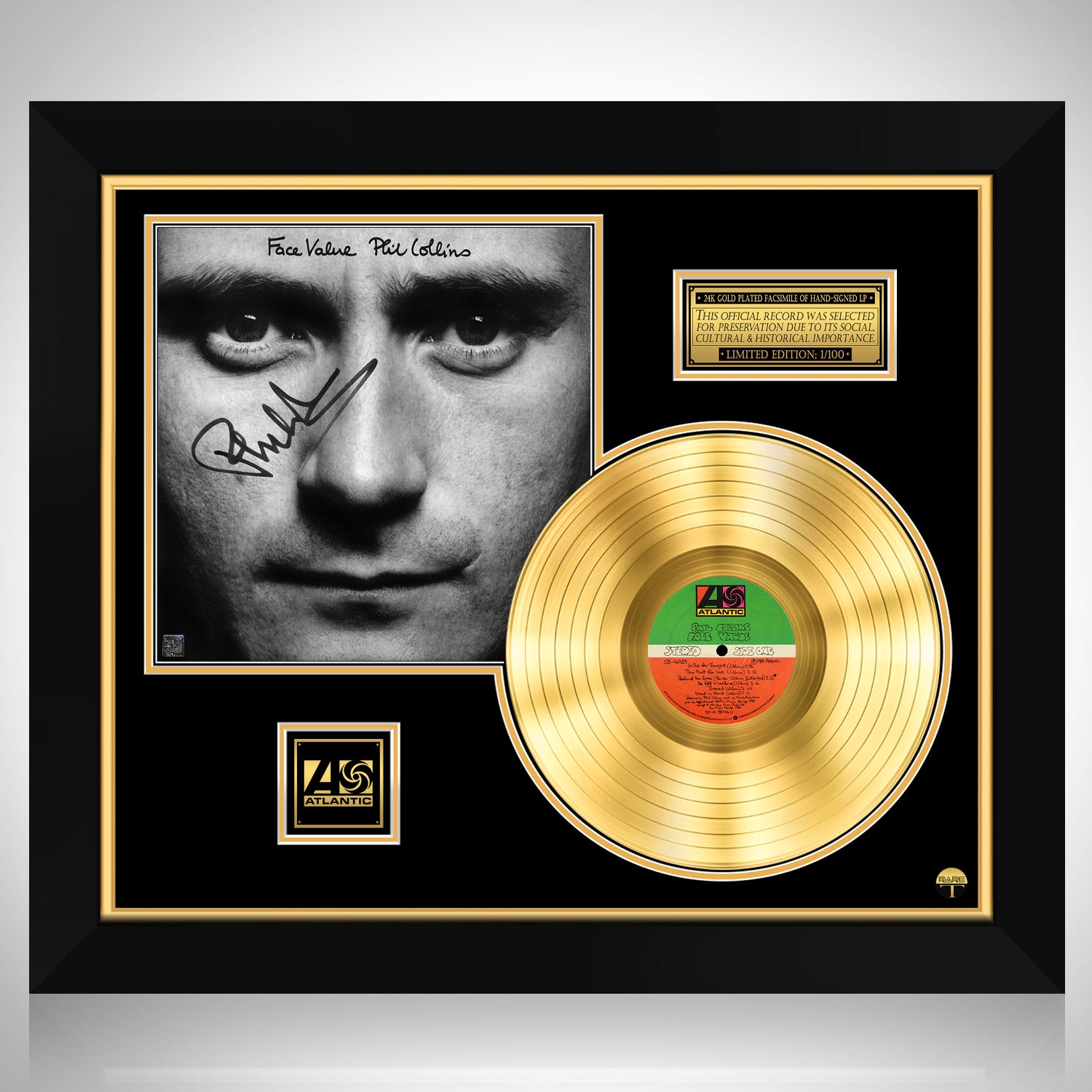 Phil Collins Face Value Gold LP Limited Signature Edition Custom 