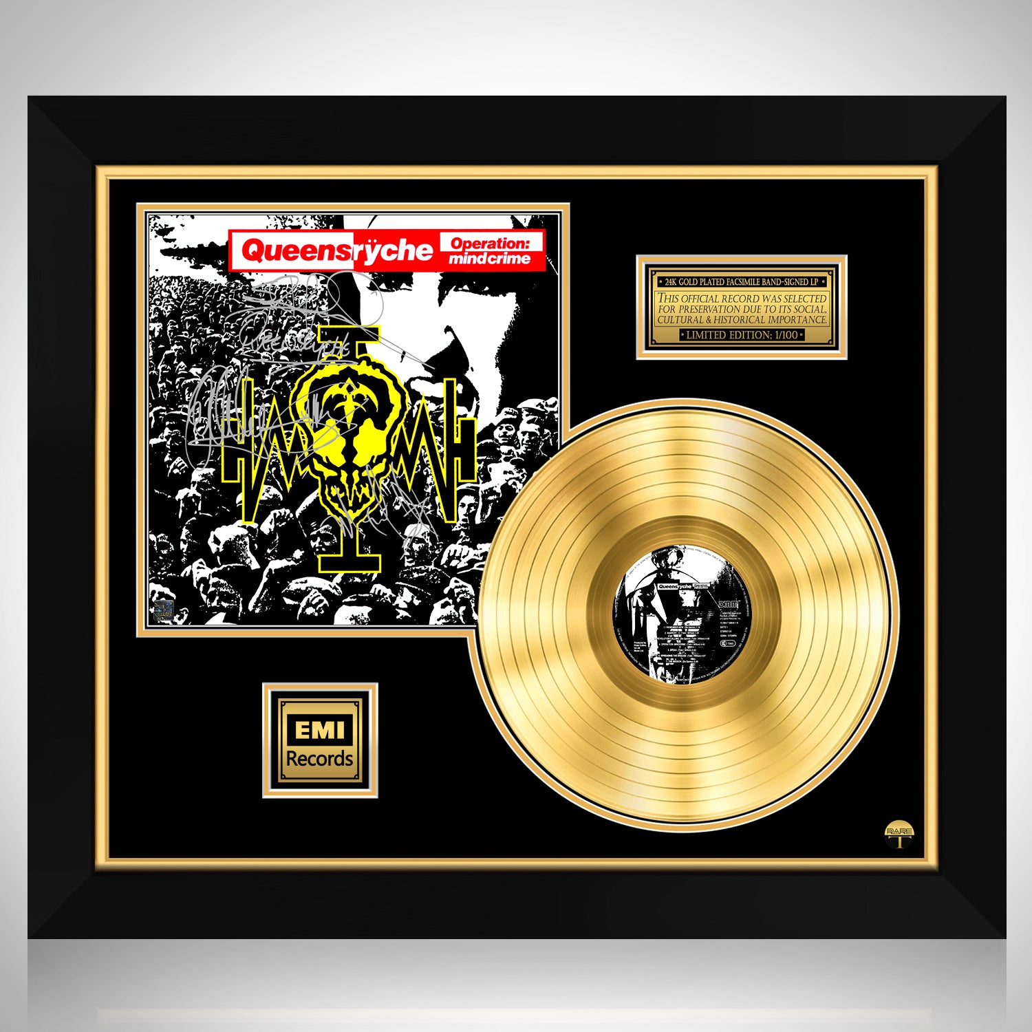 Queensryche Operation: Mindcrime Gold LP Limited Signature Edition