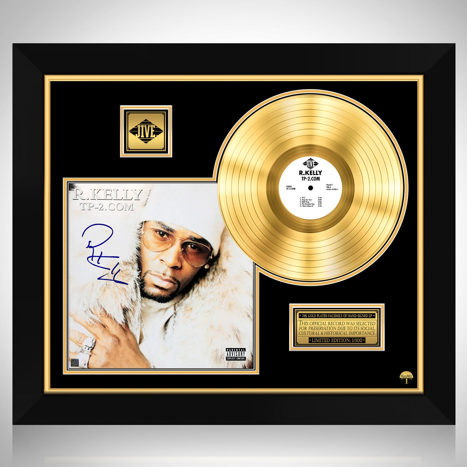 R. Kelly - TP-2.com Gold LP Limited Signature Edition Custom Frame