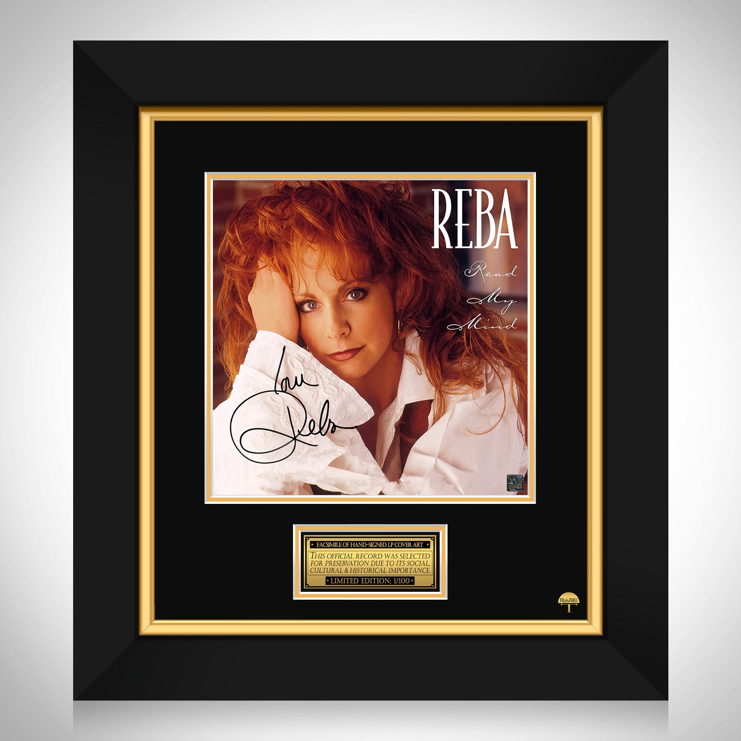 Reba McEntire - Read My Mind LP Cover Limited Signature Edition Custom ...