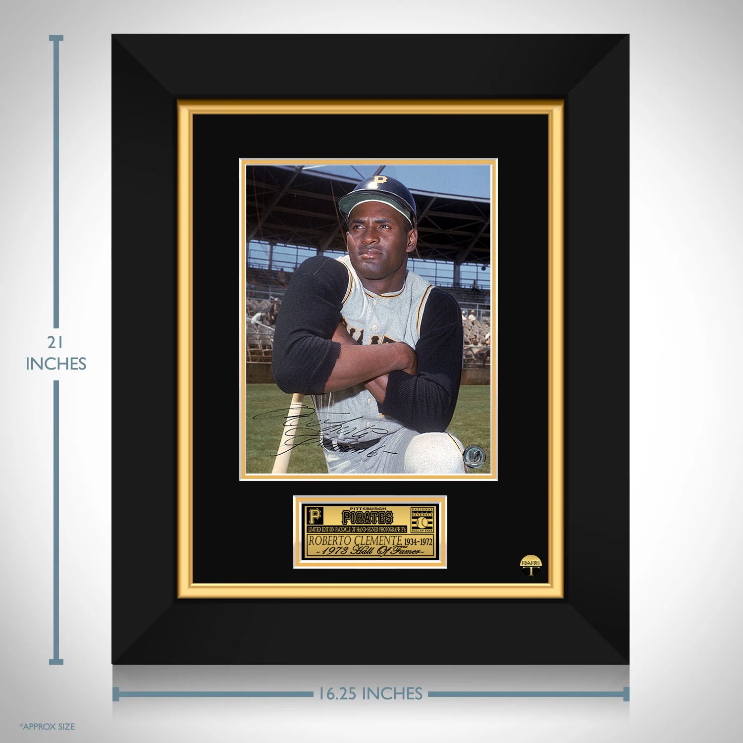 Roberto Clemente Pittsburgh Pirates Deluxe Framed 11x14 Photo Frame with  Commemorative Patch