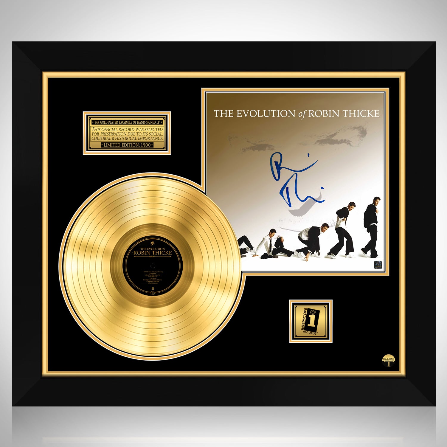 Robin Thicke - The Evolution Of Robin Thicke Gold LP Limited Signature ...