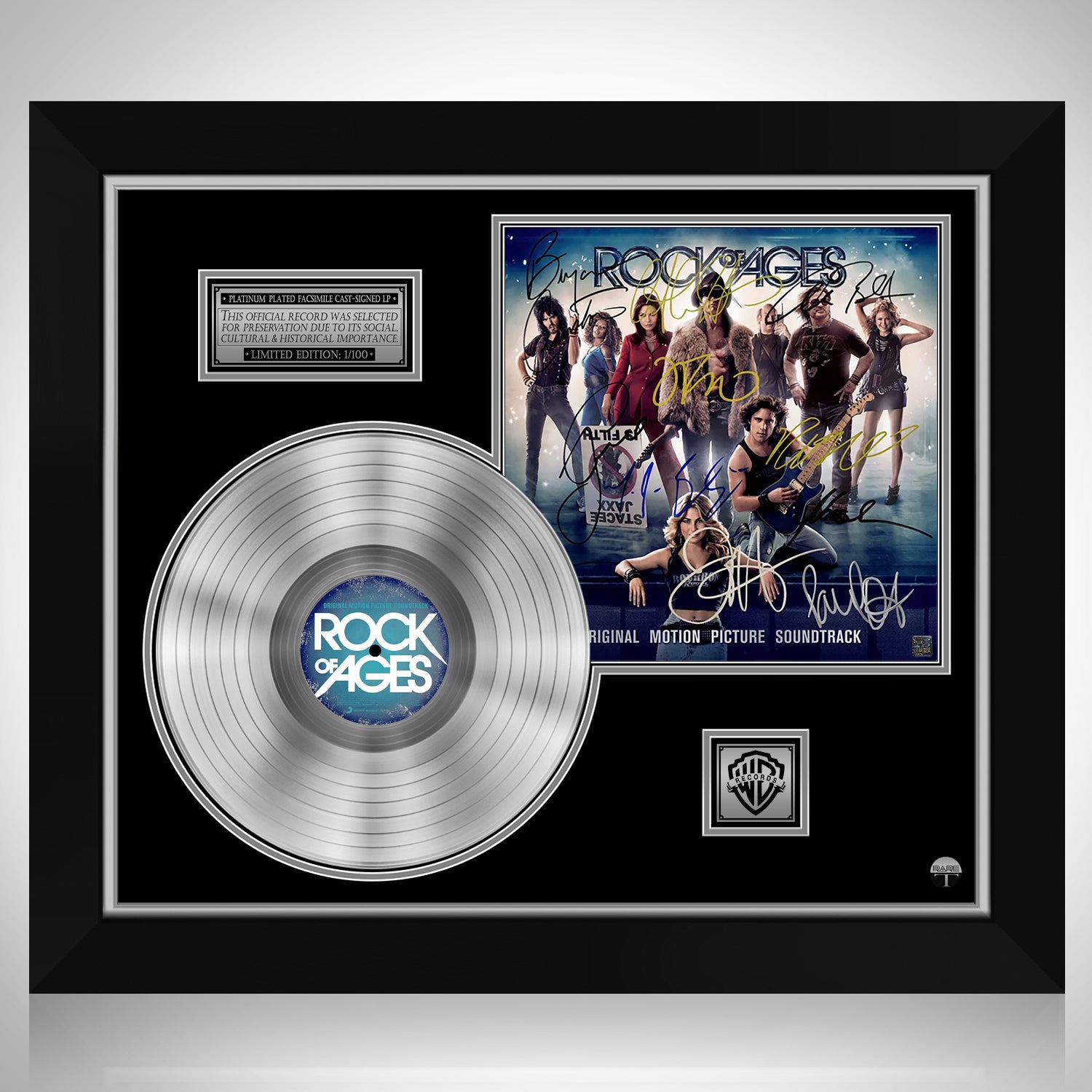 Rock Of Ages Soundtrack Platinum LP Limited Signature Edition Custom   RockOfAges Records4 