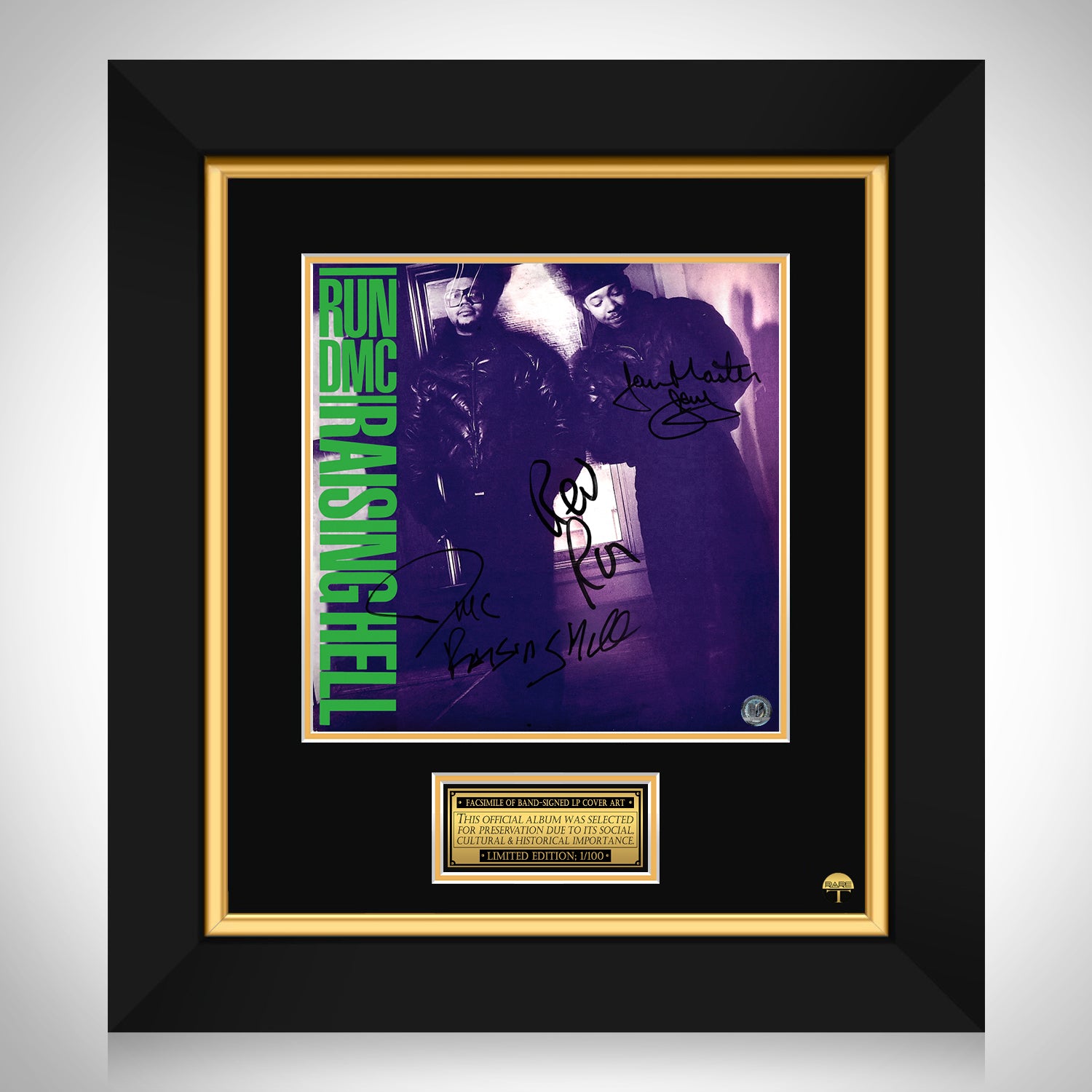 Run DMC - Raising Hell LP Cover Limited Signature Edition Custom Frame ...