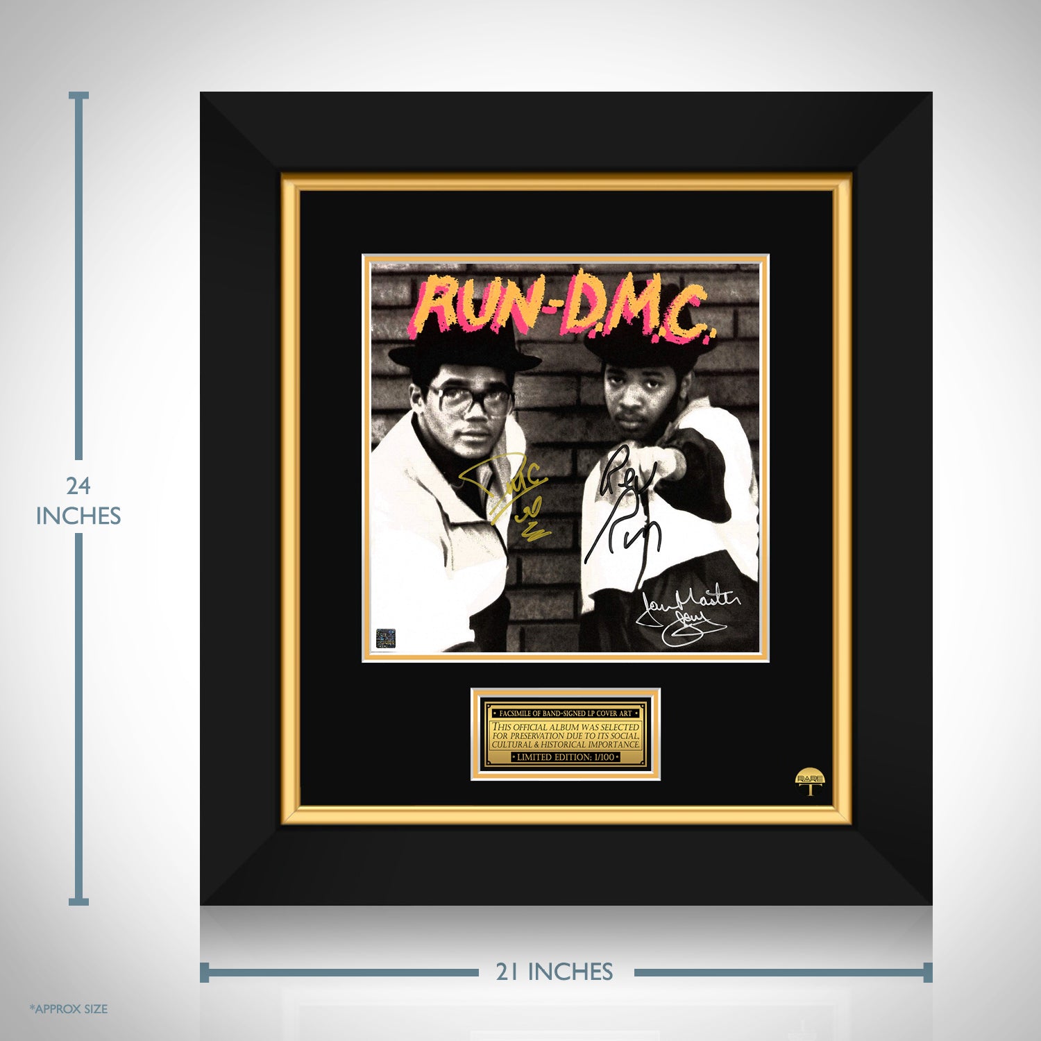 Run Dmc LP Cover Limited Signature Edition Custom Frame | RARE-T