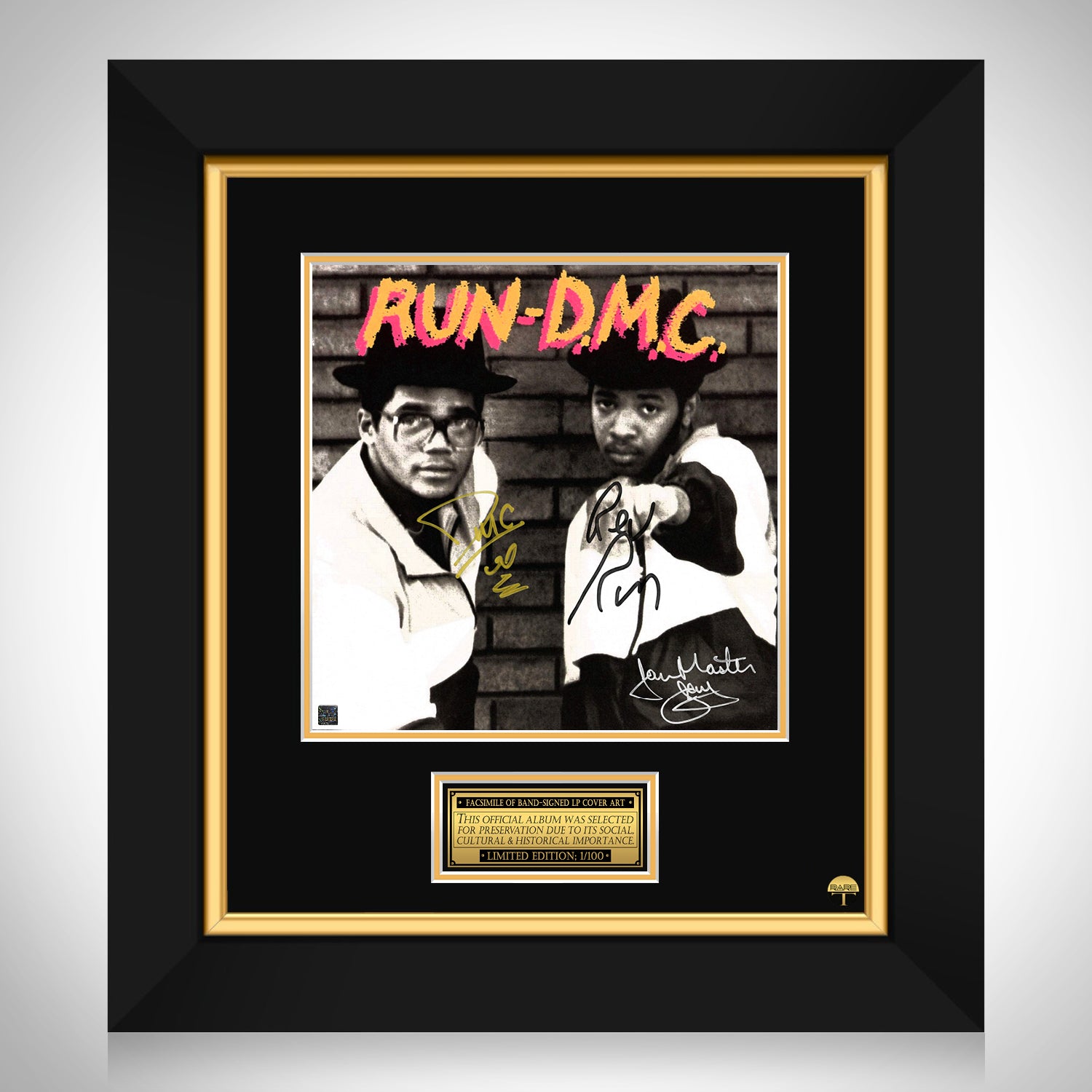 Run Dmc LP Cover Limited Signature Edition Custom Frame | RARE-T
