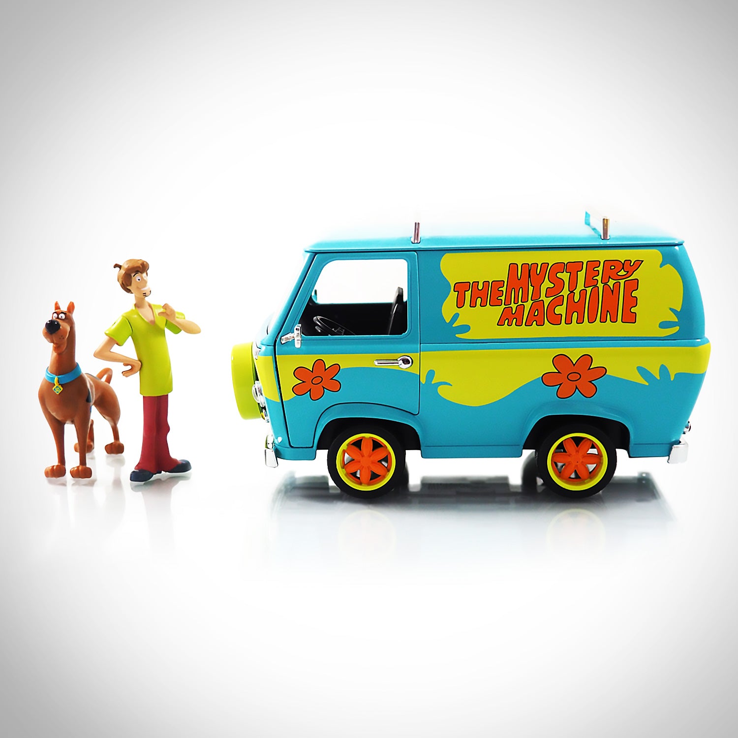 The Mystery Machine with Shaggy and Scooby-Doo Figurines