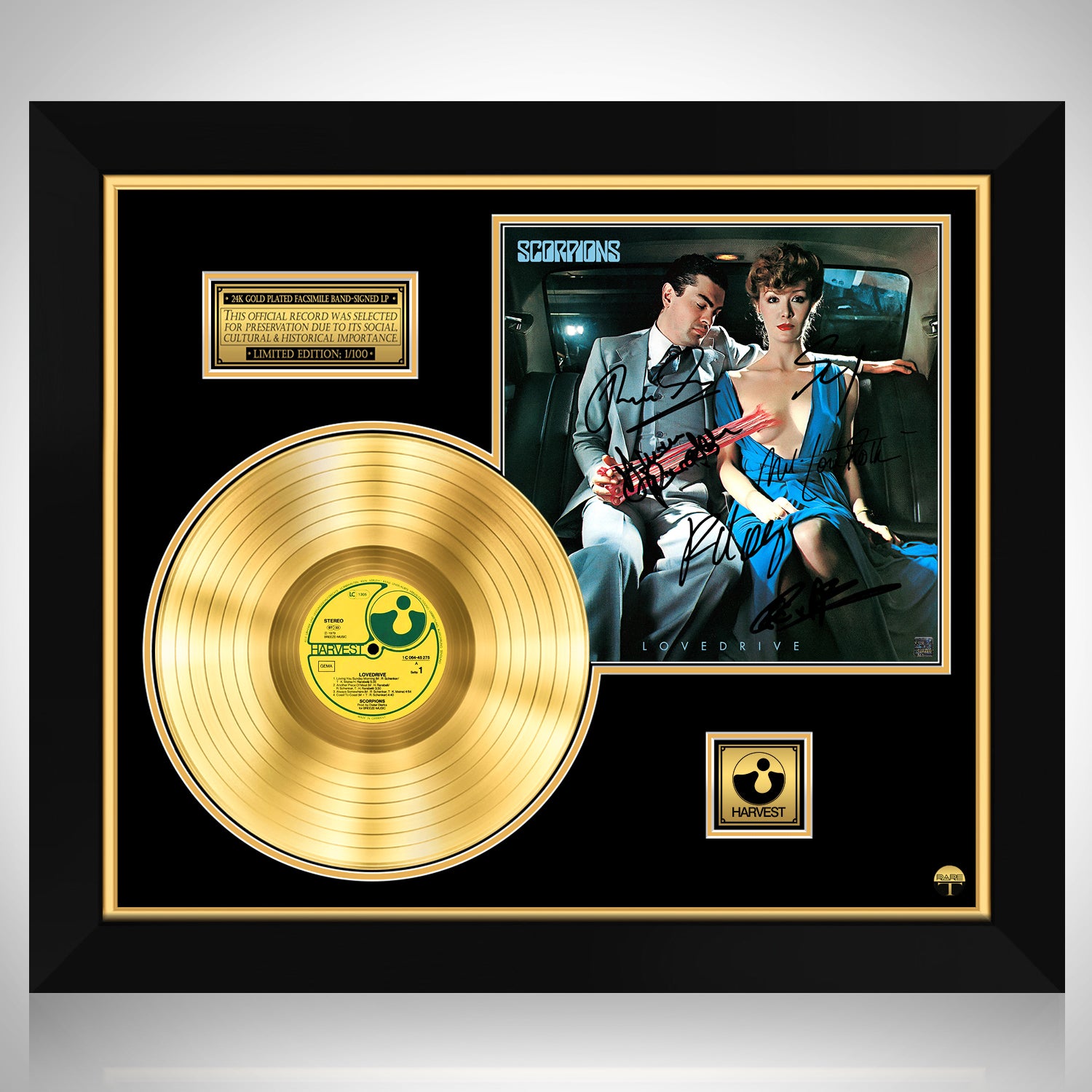 Scorpions - Lovedrive Gold LP Limited Signature Edition Custom