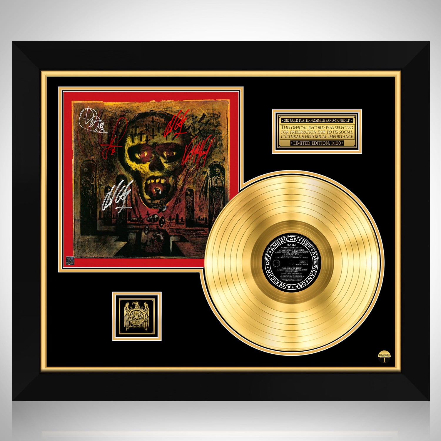 Slayer Seasons in the Abyss Gold LP Limited Signature Edition