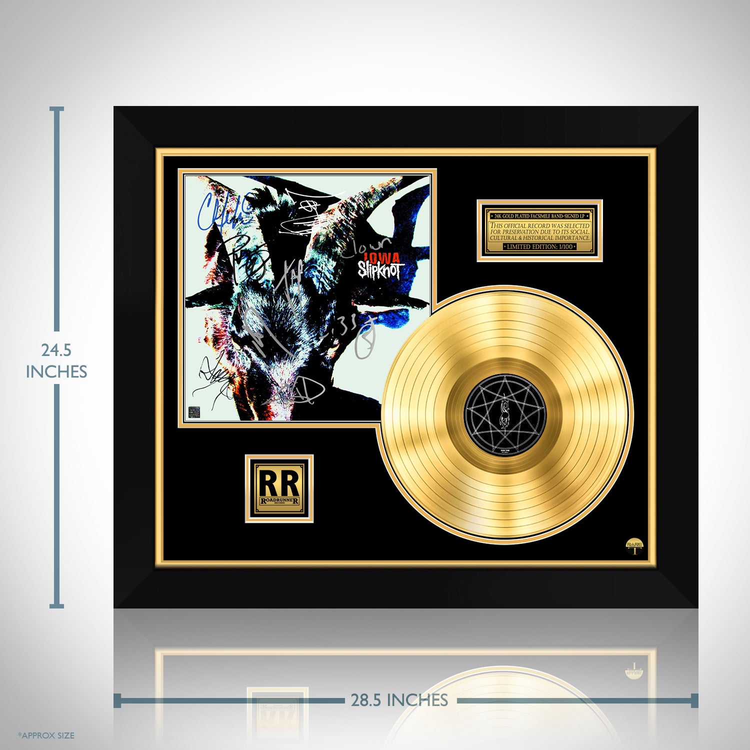 Slipknot IOWA Gold LP Limited Signature Edition Custom Frame 