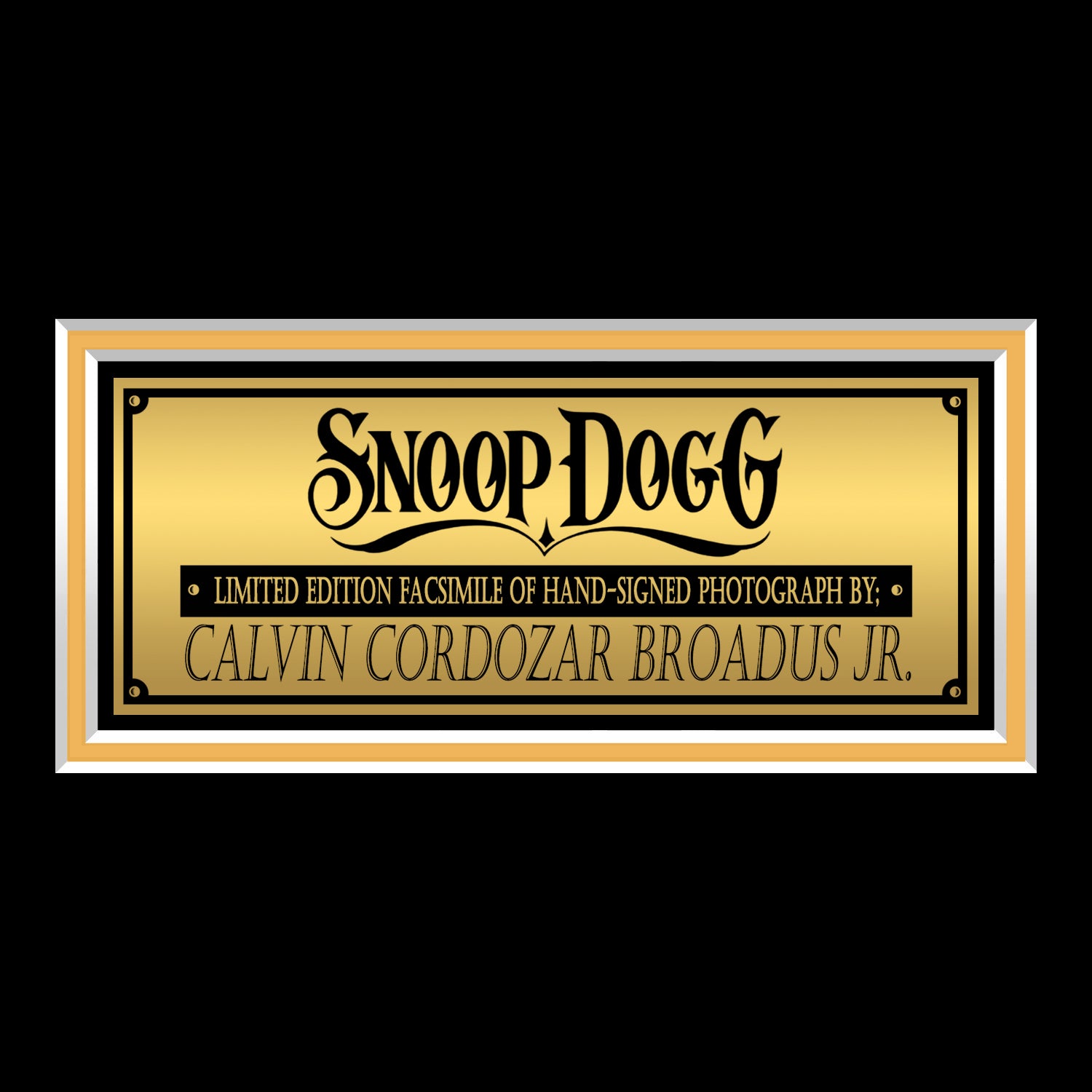 Snoop Dogg Photo Limited Signature Edition Custom Frame | RARE-T
