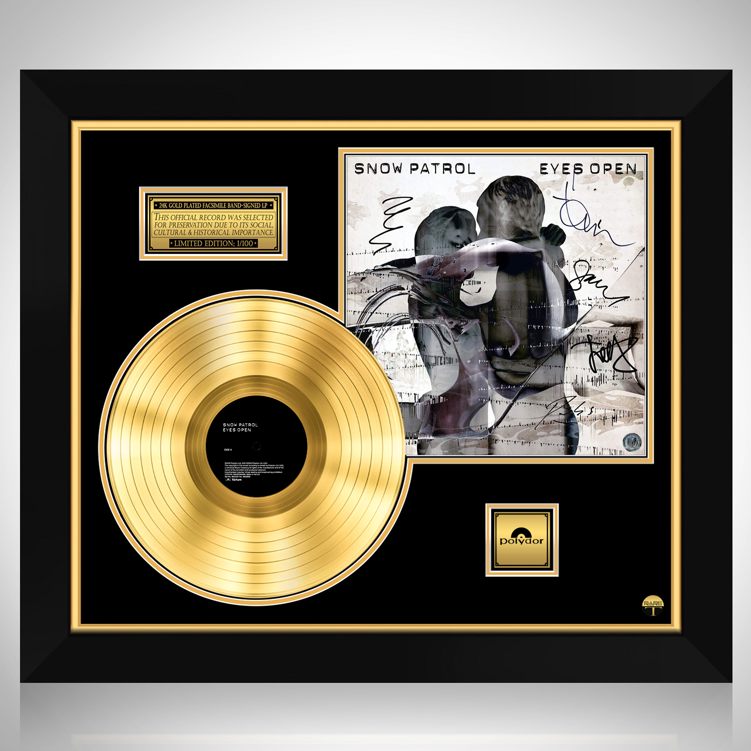 Snow Patrol - Eyes Open Gold LP Limited Signature Edition Custom