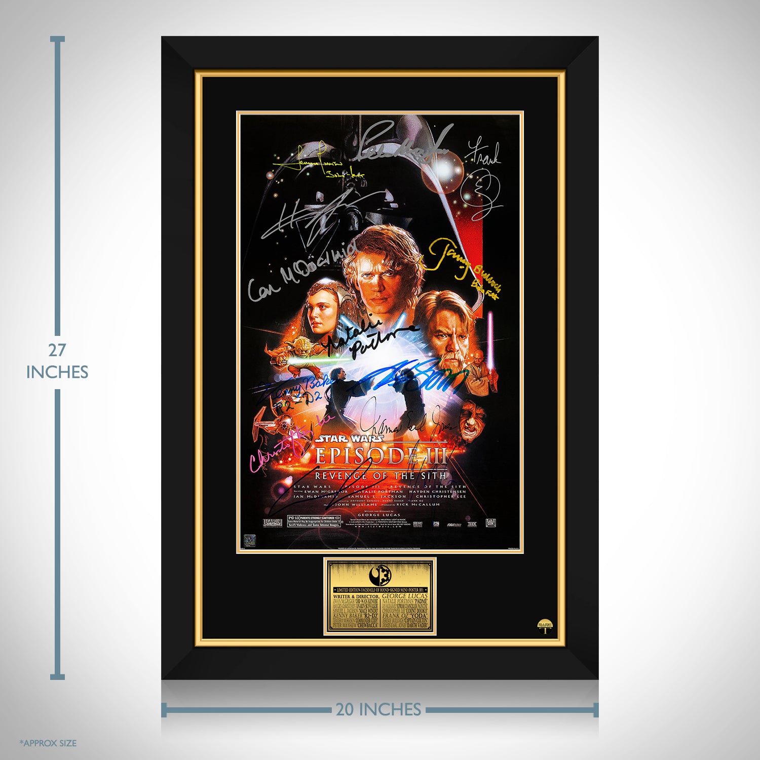 Star Wars - Revenge Of The Sith Mini Poster Limited Signature ...