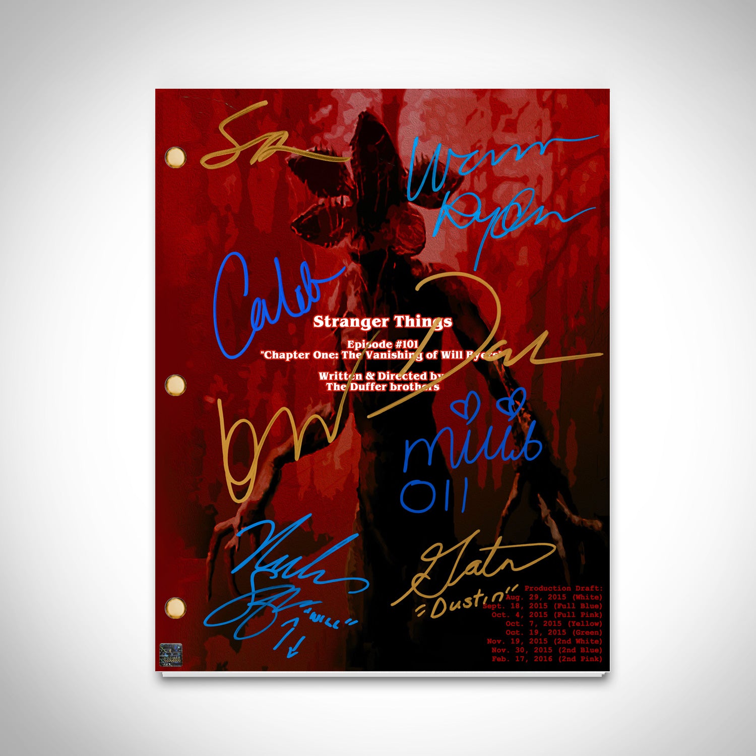 Stranger Things authentic Signed poster