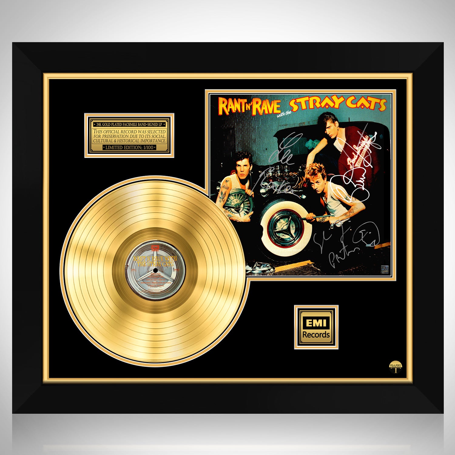 The Stray Cats - Rant N Rave Gold LP Limited Signature Edition 