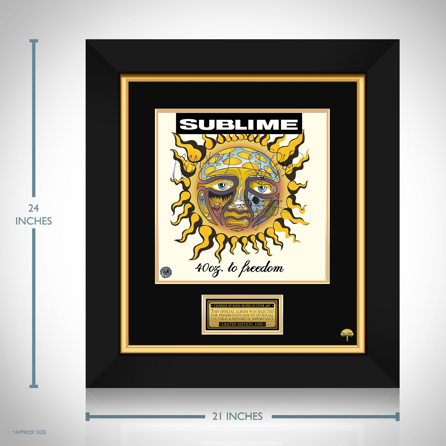 Sublime - 40oz Of Freedom LP Cover Limited Signature Edition 