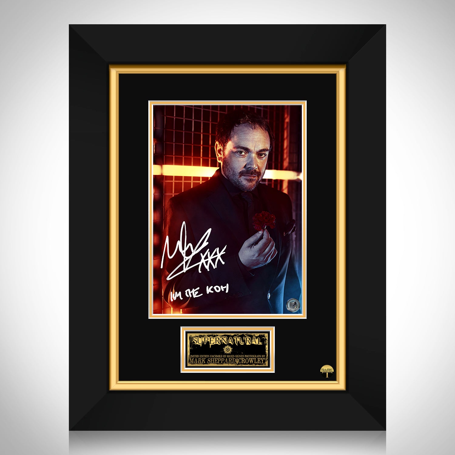 Supernatural - Crowley Photo Limited Signature Edition Custom Frame