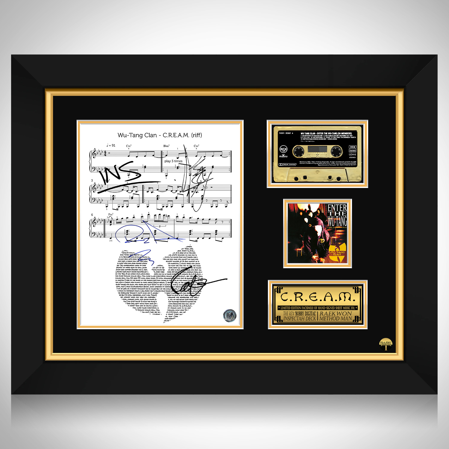 Wu Tang Clan - C.R.E.A.M. Gold Cassette Limited Signature Edition 