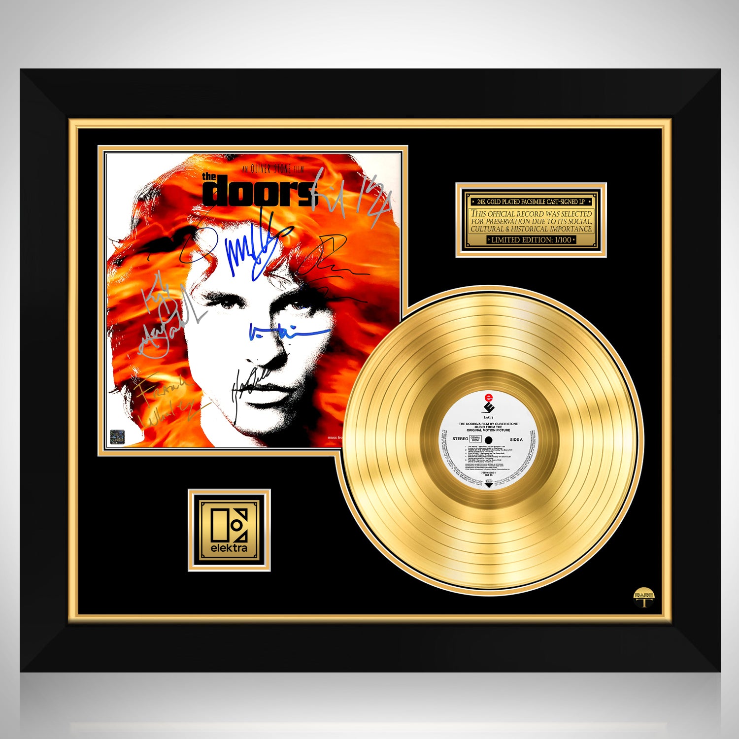 The Doors - Soundtrack Gold LP Limited Signature Edition Custom Frame ...