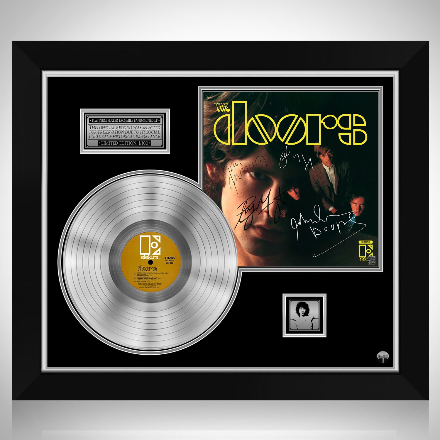 The Doors - The Doors Platinum LP Limited Signature Edition Custom Frame |  RARE-T