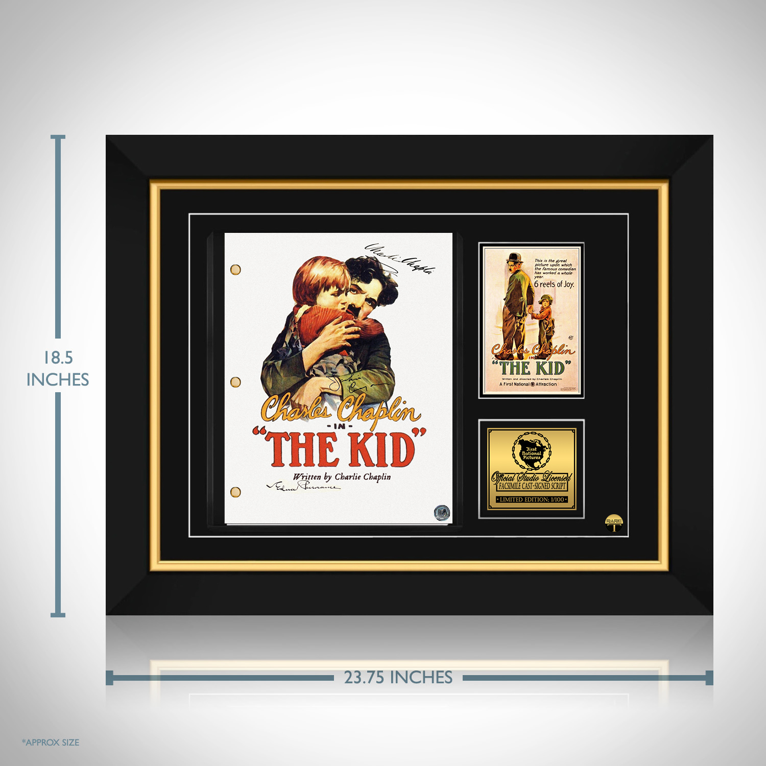 The Kid 1921 Transcript Limited Signature Edition Custom Frame 