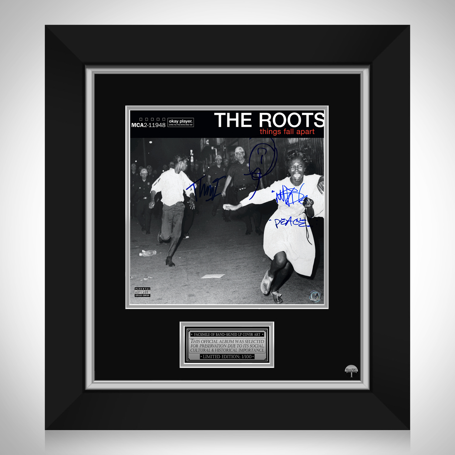 The Roots - Things Fall Apart LP Cover Limited Signature Edition 