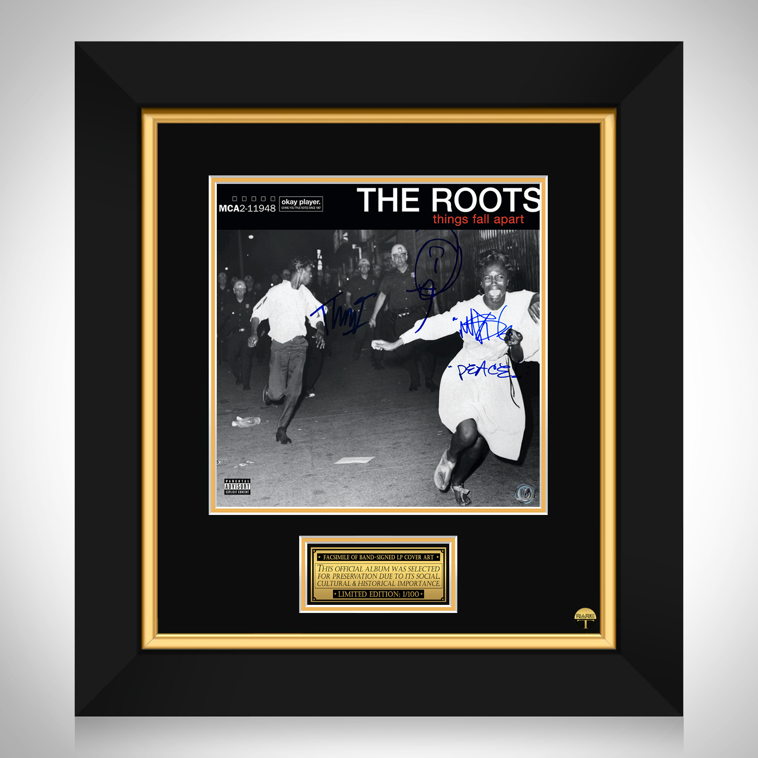 The Roots - Things Fall Apart LP Cover Limited Signature Edition 