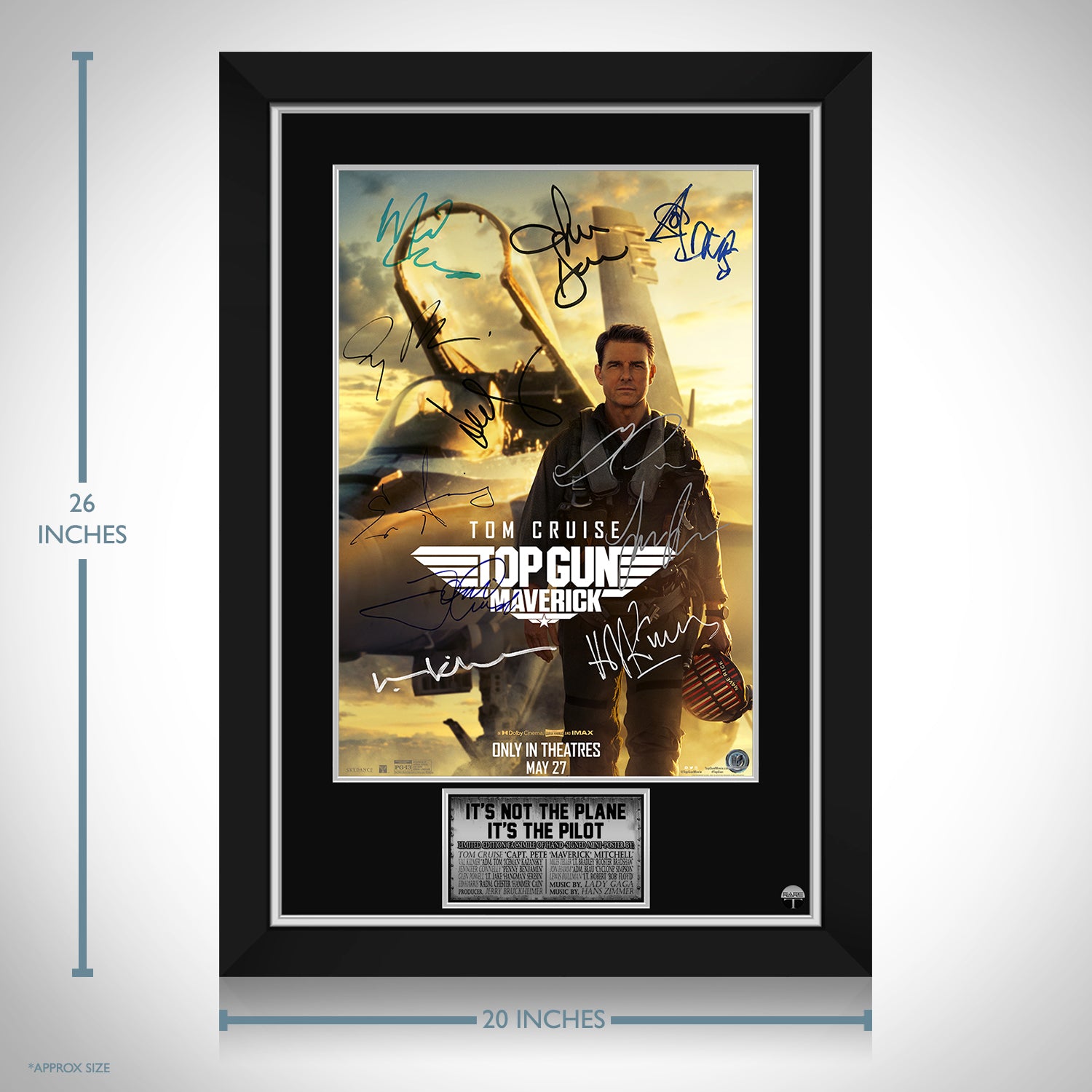 Top Gun Maverick - Original Motion Picture Soundtrack LP Cover Limited  Signature Edition Custom Frame