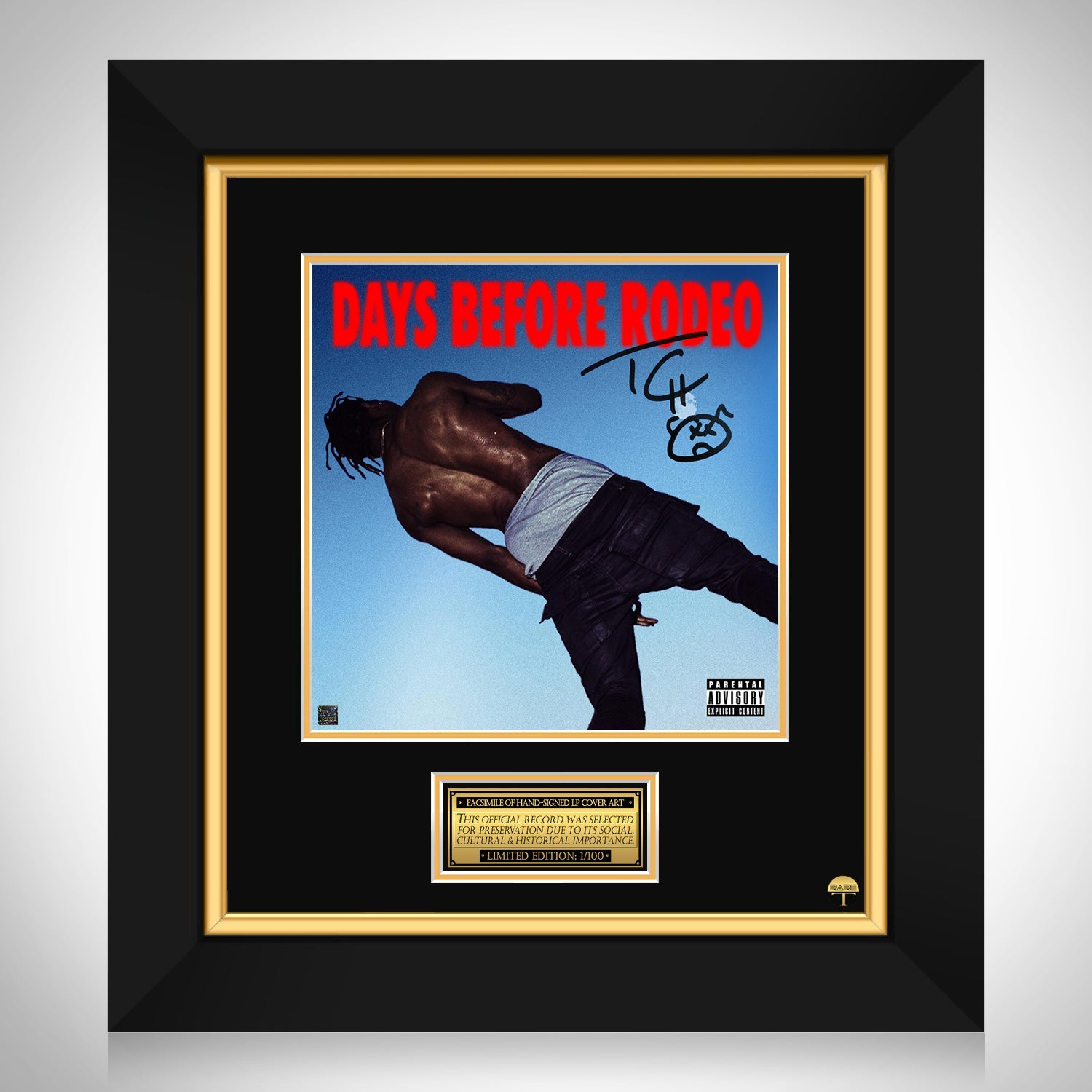 Travis Scott - Days Before Rodeo LP Cover Limited Signature Edition ...