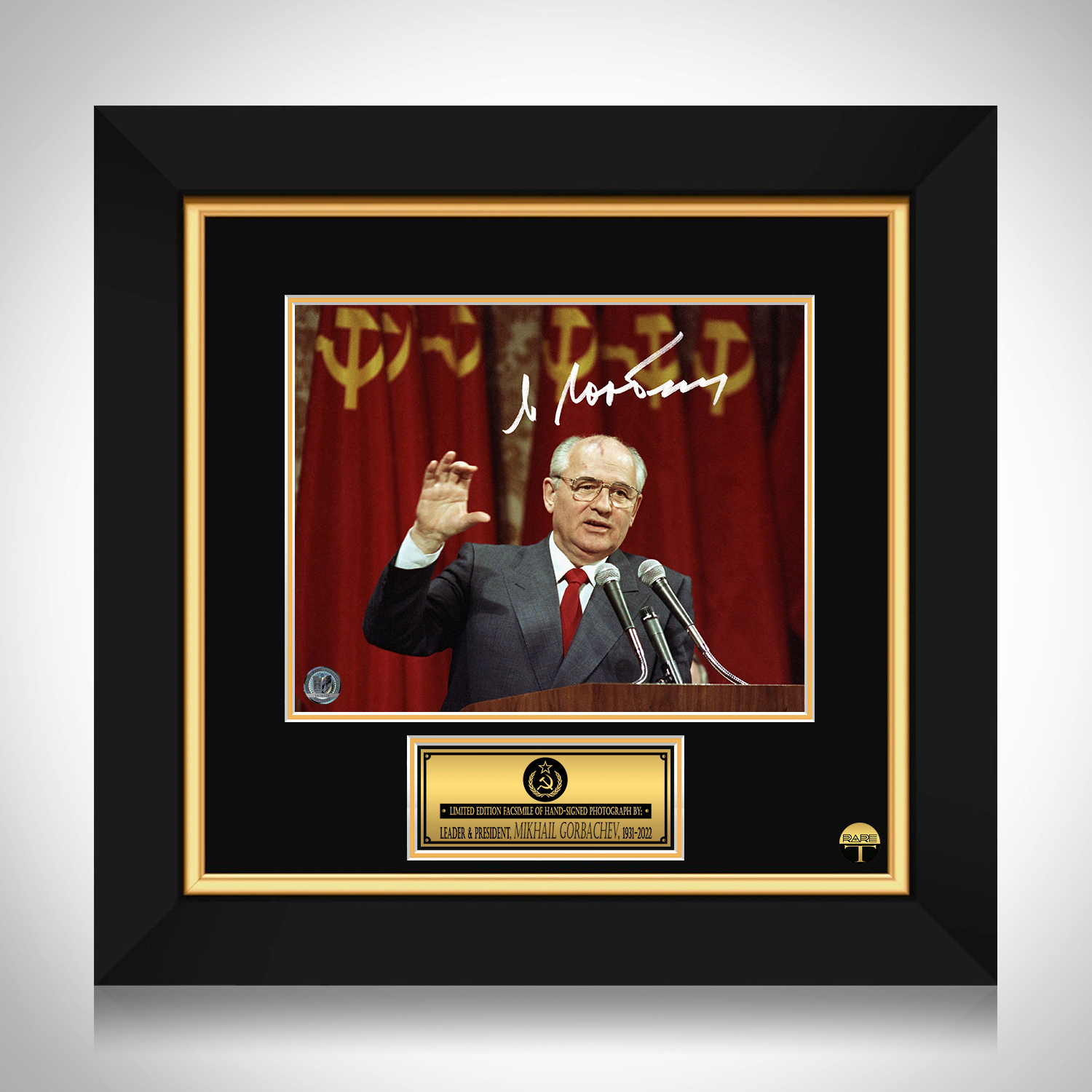 Mikhail Gorbachev Photo Limited Signature Edition Custom Frame | RARE-T