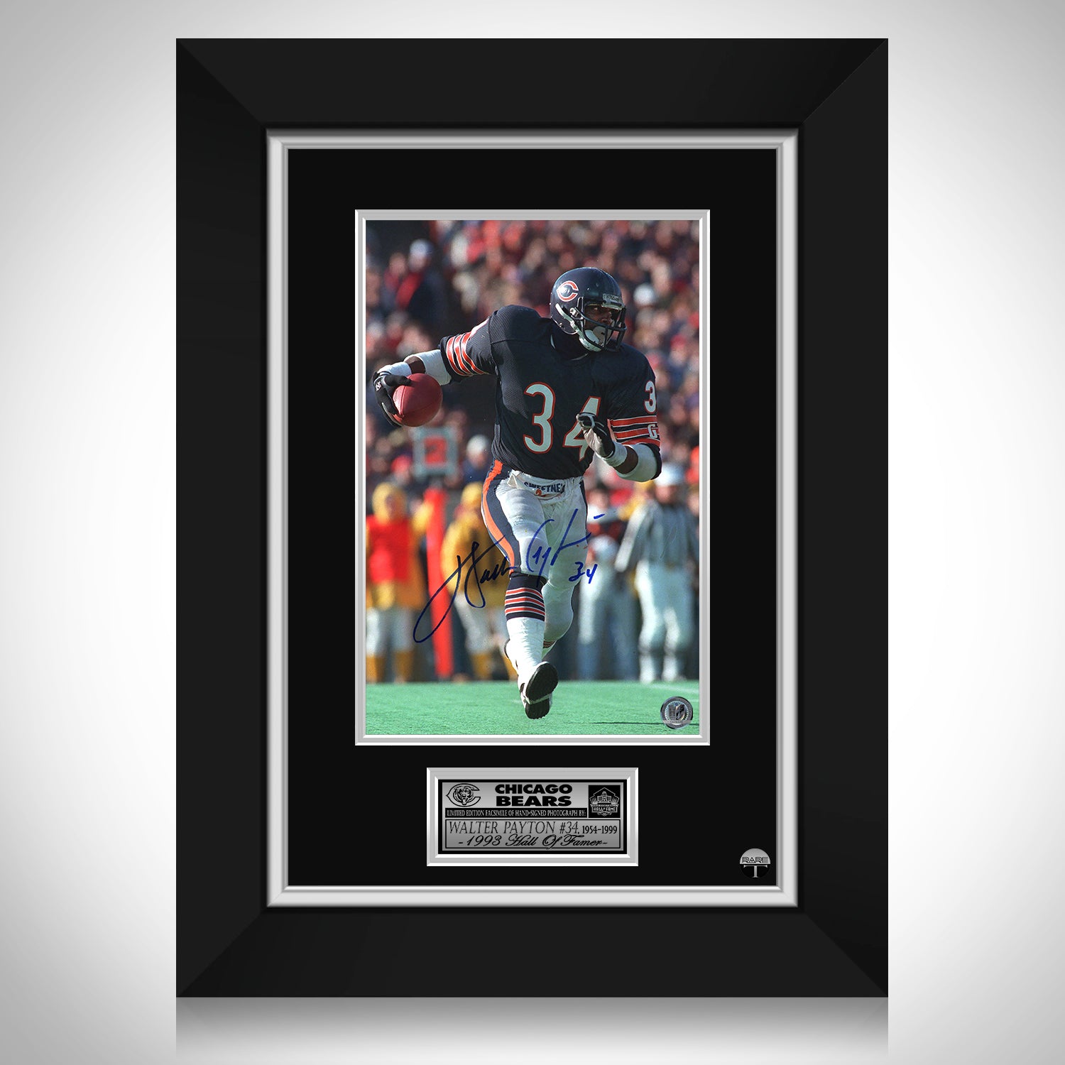 Walter Payton Framed Bears Autographed Photo