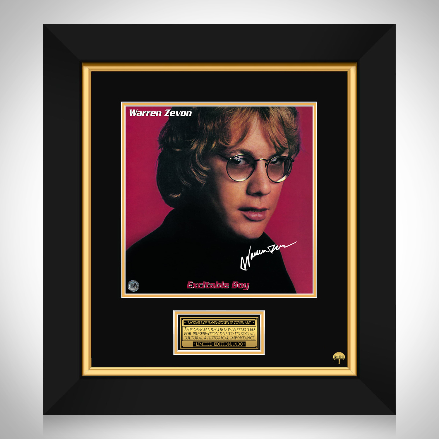 Warren Zevon - Excitable Boy LP Cover Limited Signature Edition Custom ...