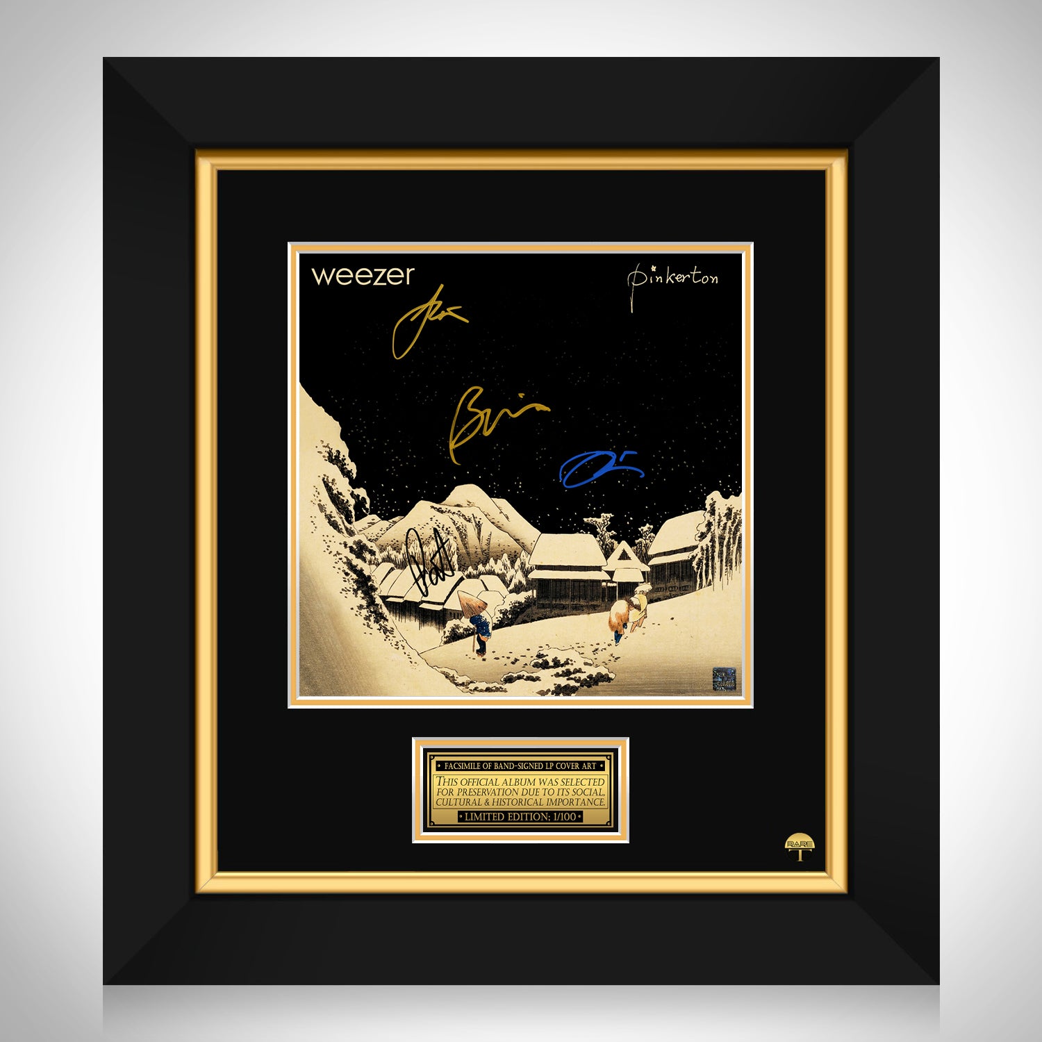 Weezer - Pinkerton LP Cover Limited Signature Edition Custom Frame