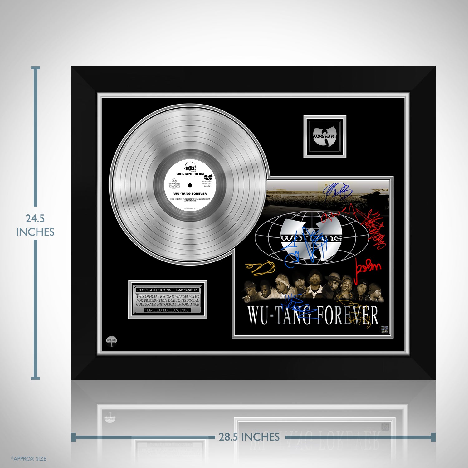 Wu-Tang Clan - Wu-Tang Forever Platinum LP Limited Signature Edition Custom  Frame | RARE-T