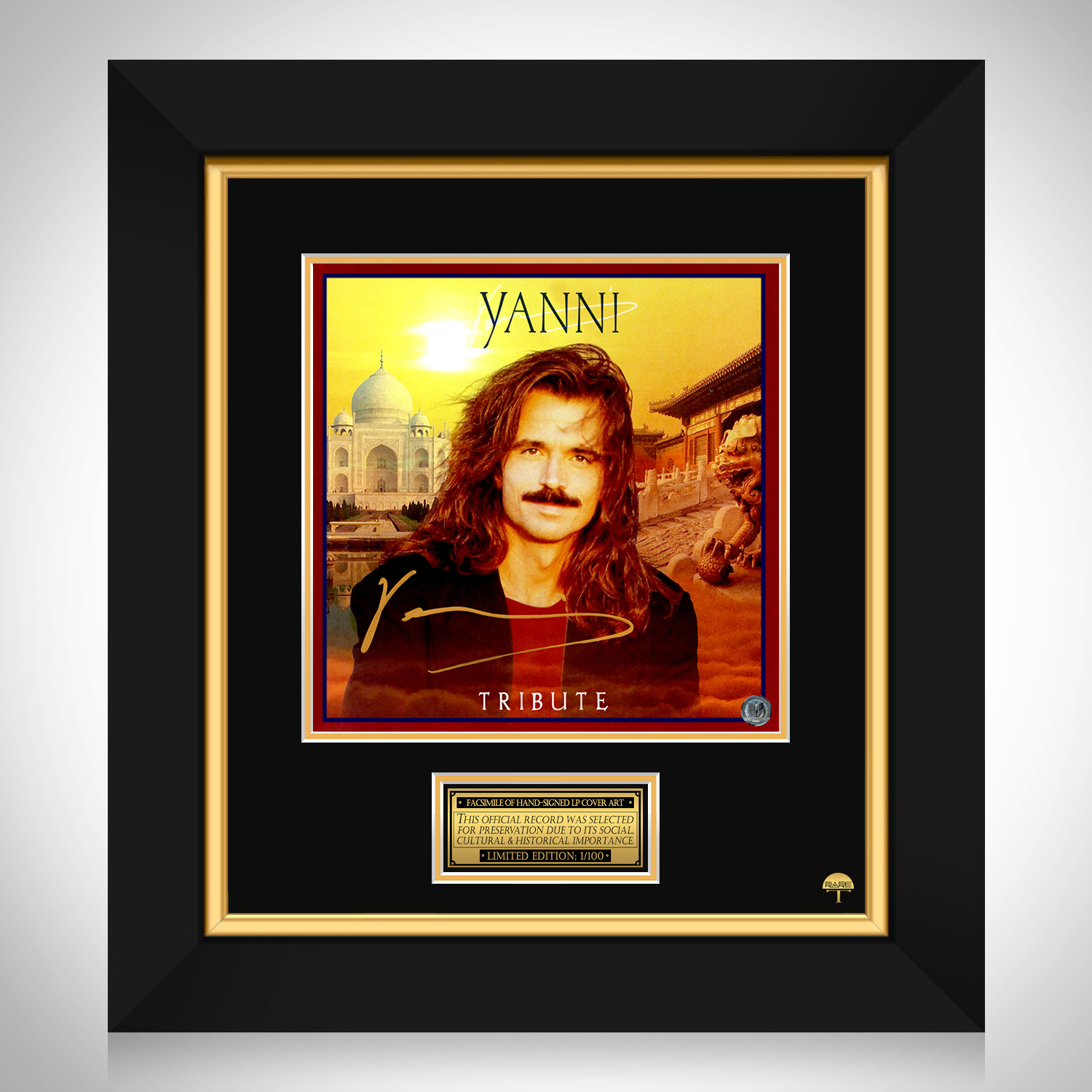 Yanni - Tribute LP Cover Limited Signature Edition Custom Frame | RARE-T