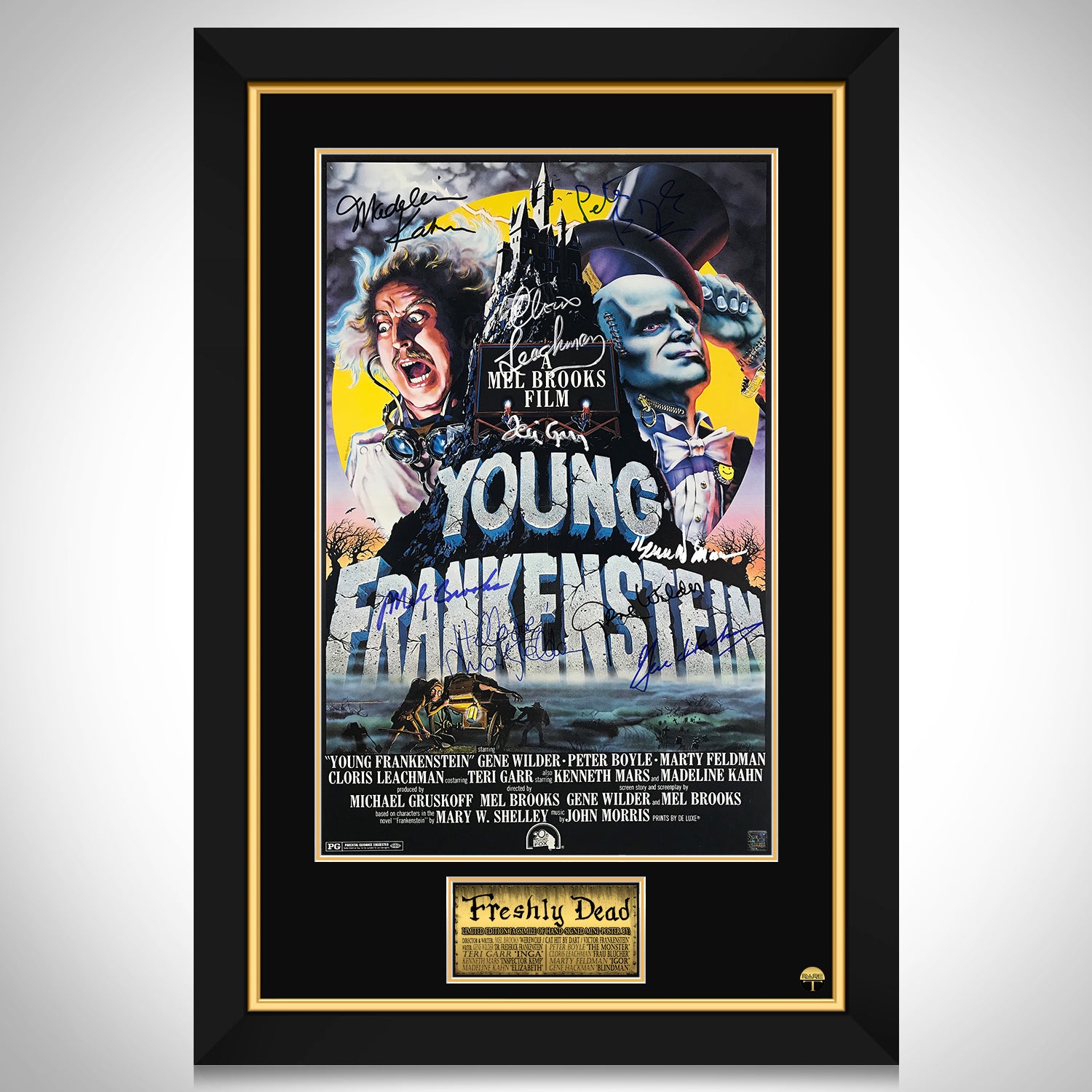 Young Frankenstein Mini Poster Limited Signature Edition Custom Frame ...