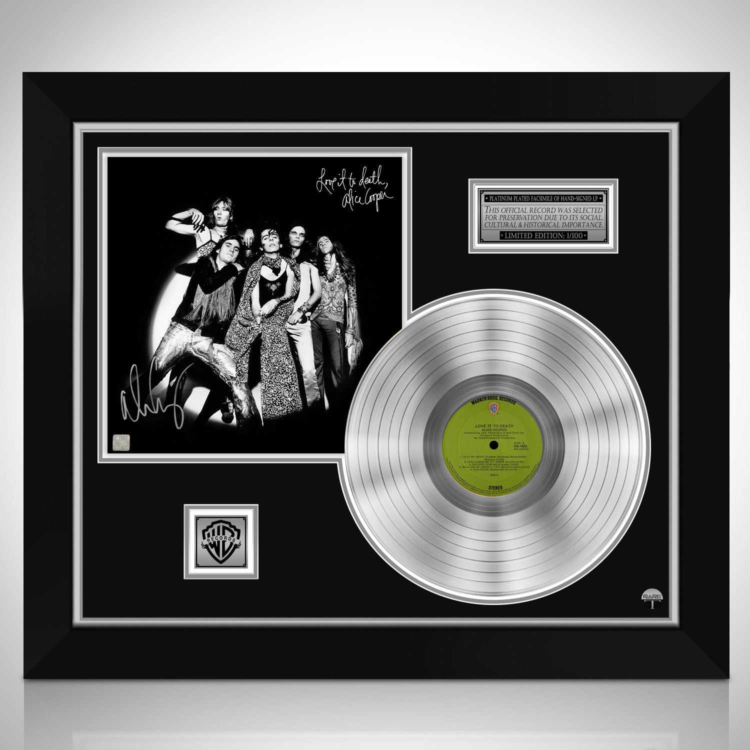 Alice Cooper Love it to Death Limited Signature Edition Platinum LP ...