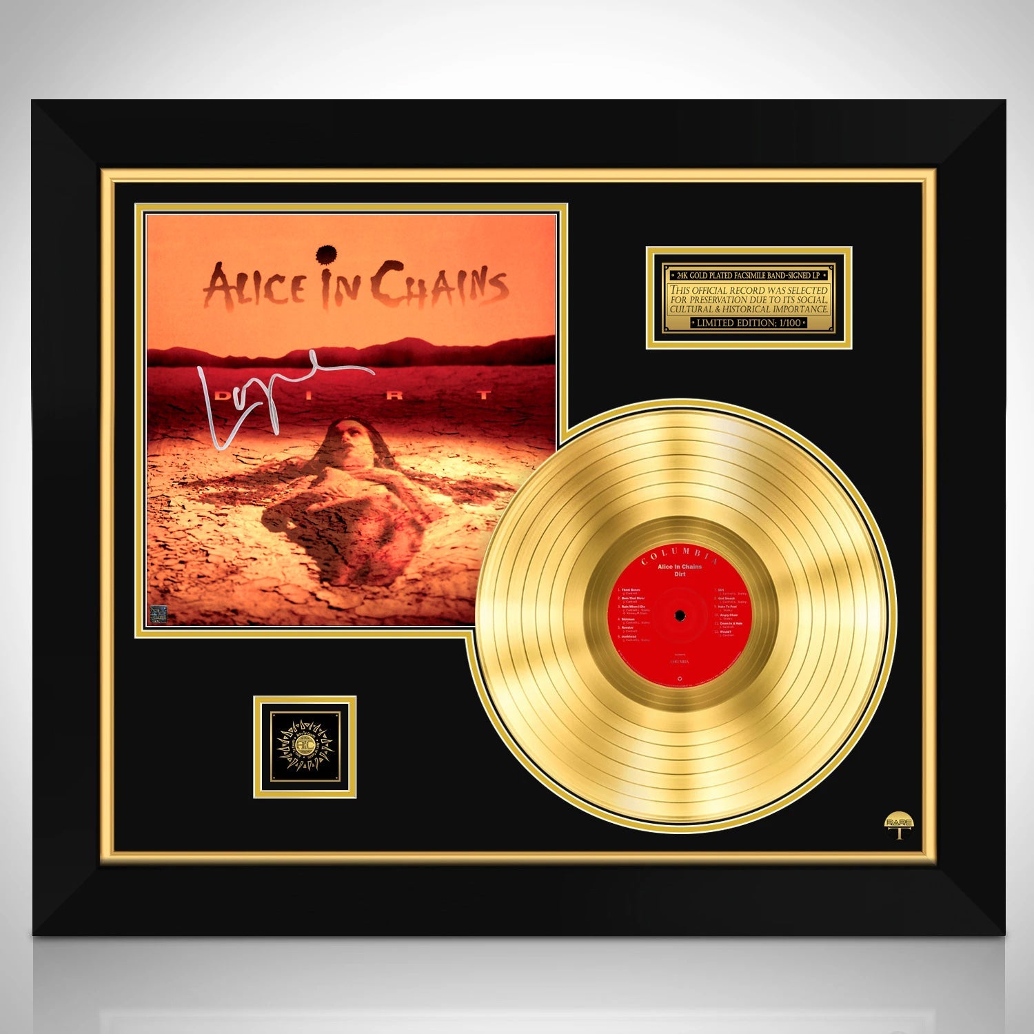 Alice In Chains Dirt Platinum LP Limited Signature Edition Custom Frame