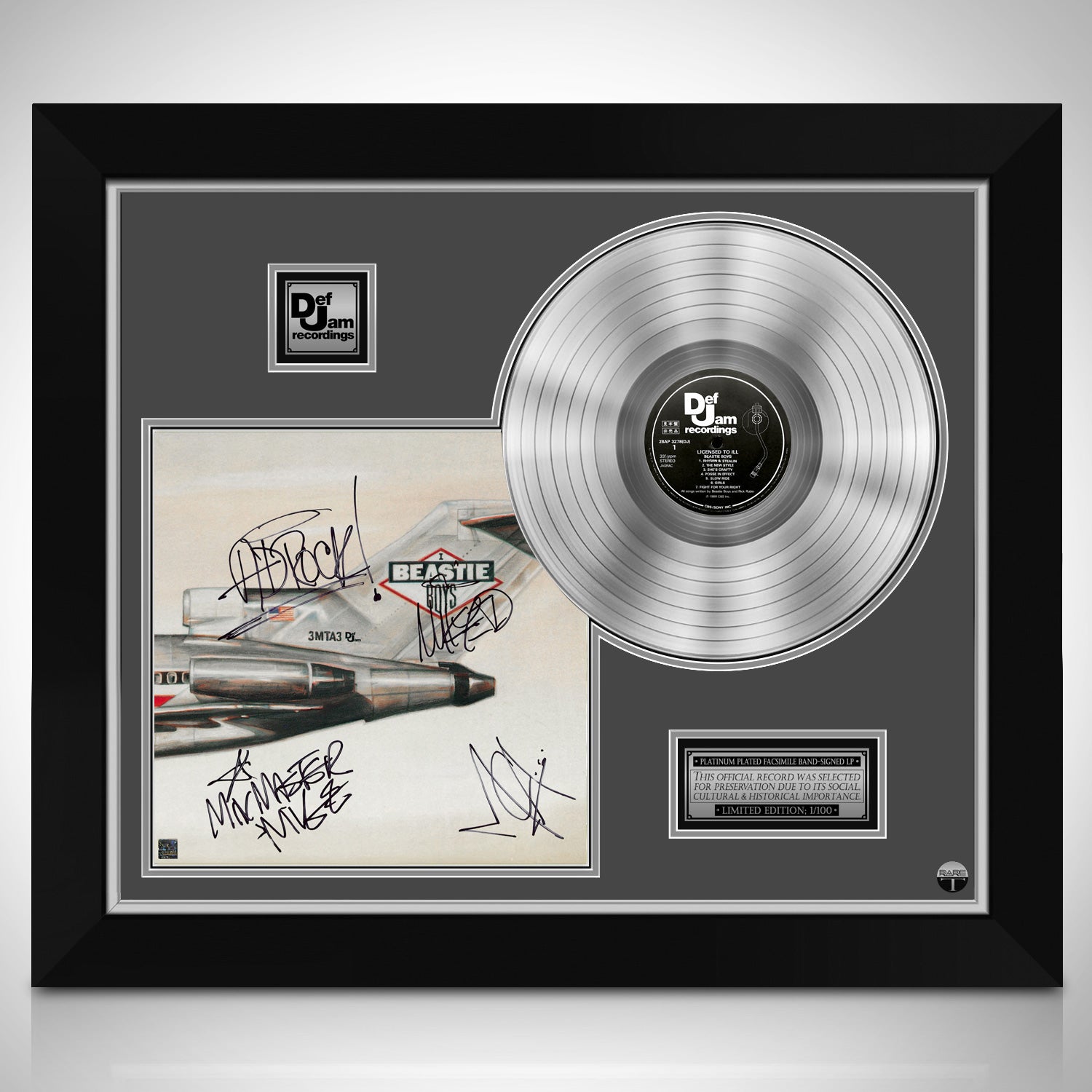 Beastie Boys - License To Ill Platinum LP Limited Signature