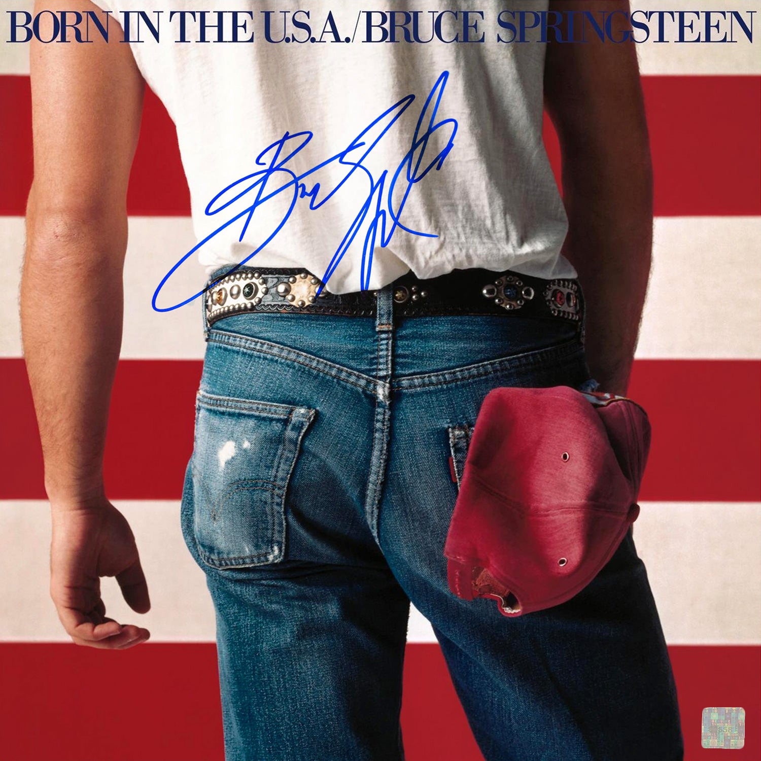 Bruce Springsteen Born in the USA Gold LP Limited Signature