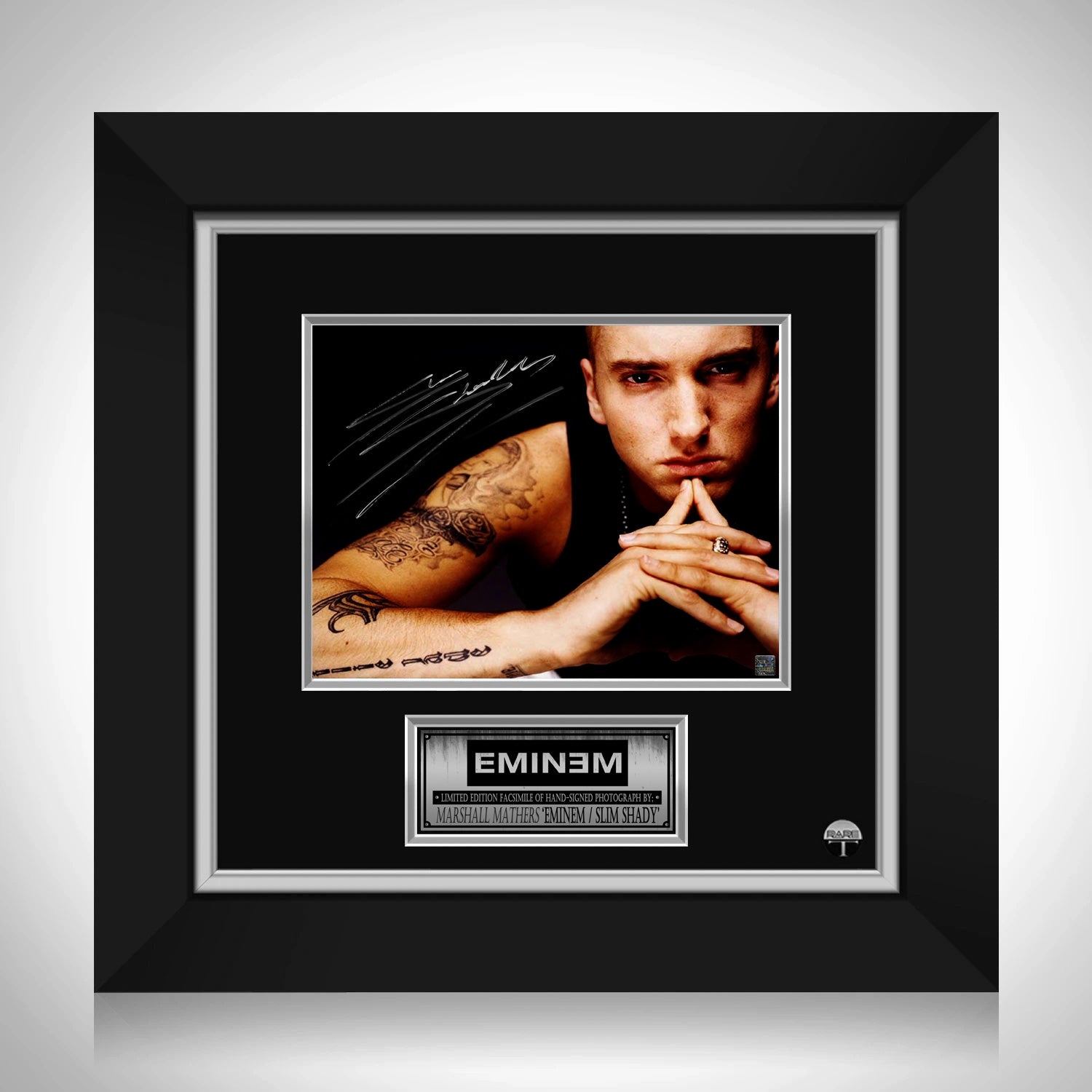 Eminem Tattoo Photo Limited Signature Edition Custom Frame RARET