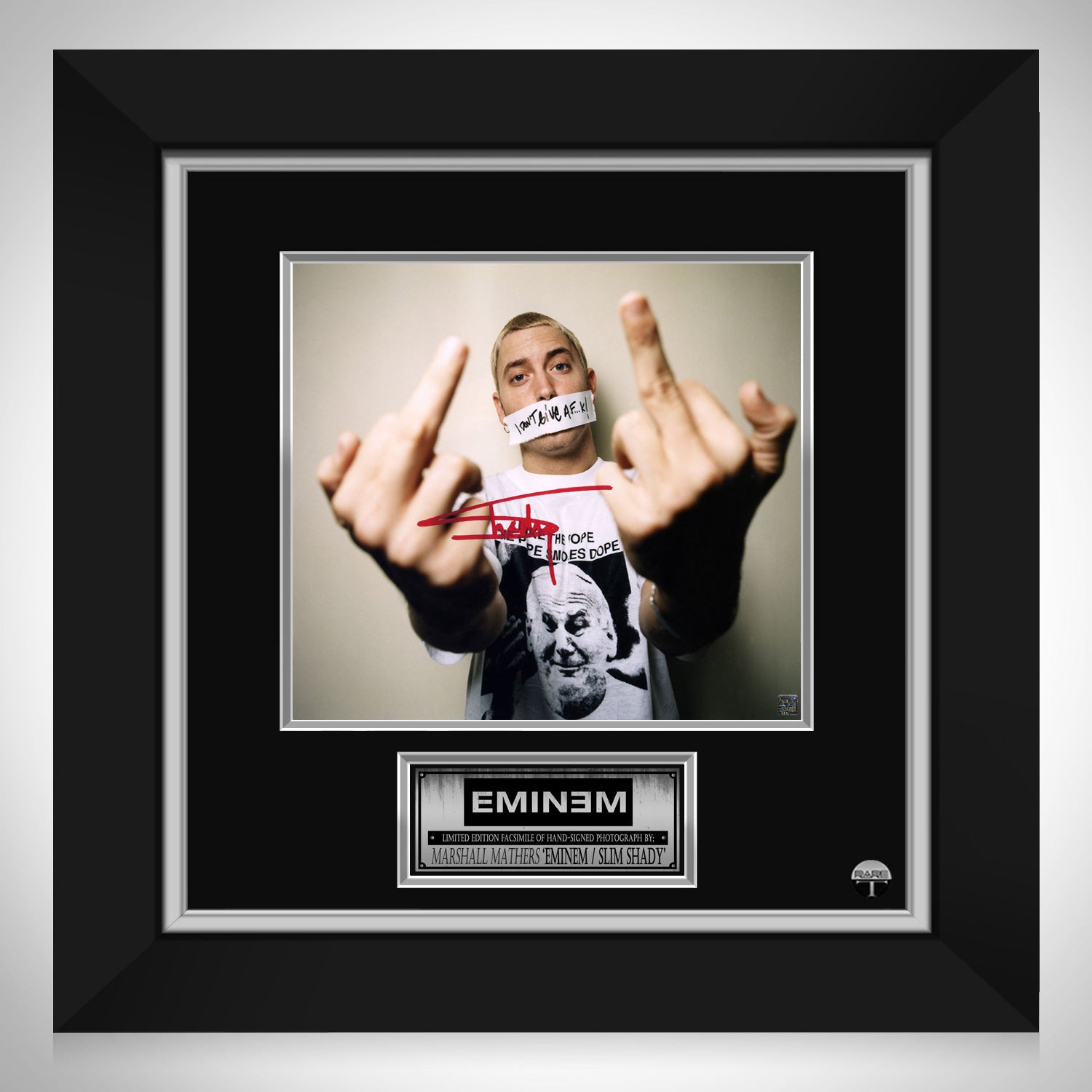 Eminem I DonT Give A Fk Photo Limited Signature Edition Custom Frame