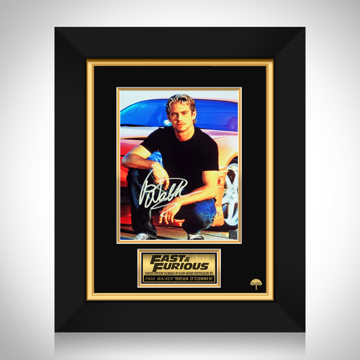 HWC Trading Paul Walker Fast And Furious Gifts USL Framed Printed Signed  Autograph Picture for Movie Memorabilia Fans - US Letter Size