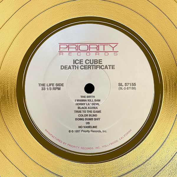 Ice Cube - Death Certificate Gold LP Limited Signature Edition 