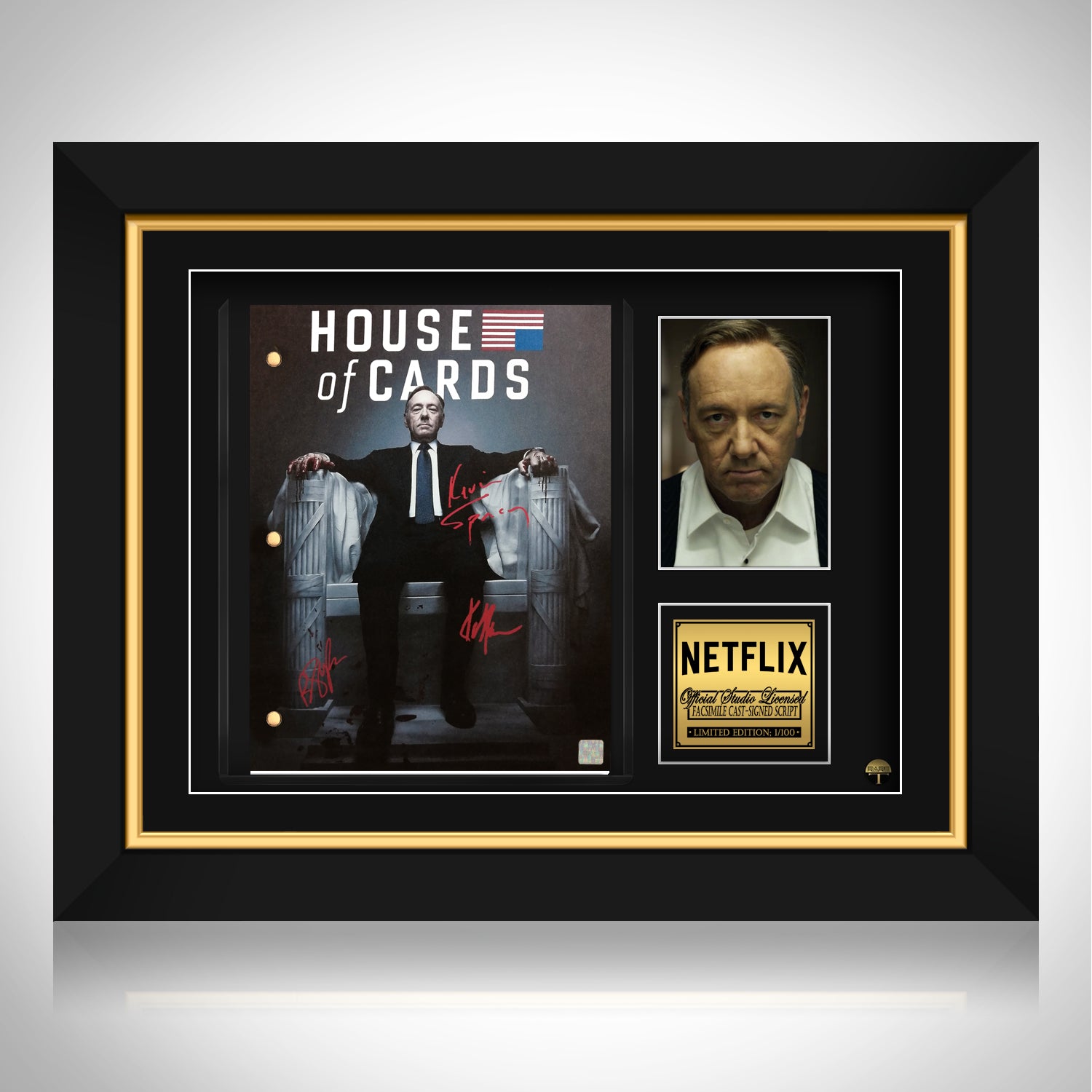 House Of Cards Script Limited Signature Edition Custom Frame 