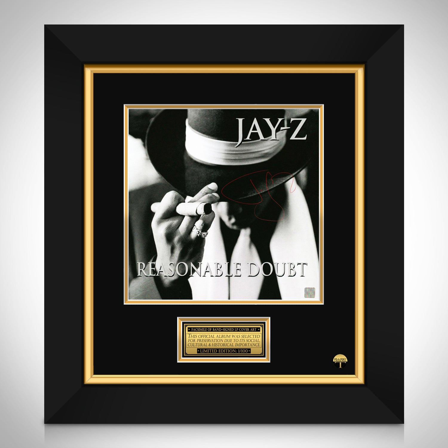 Jay-Z - Reasonable Doubt LP Cover Limited Signature Edition 