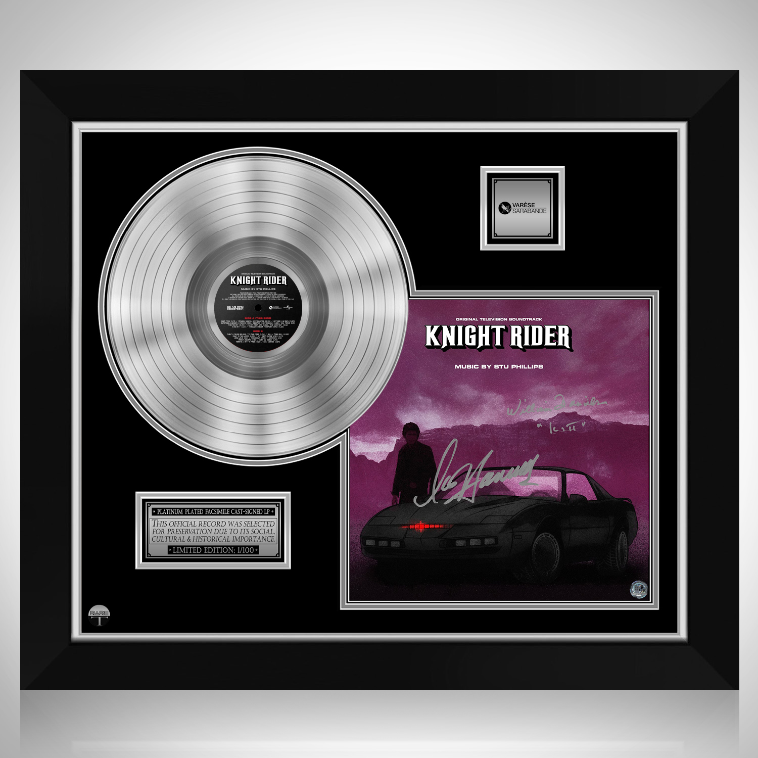 Knight Rider Soundtrack Platinum LP Limited Signature Edition Custom