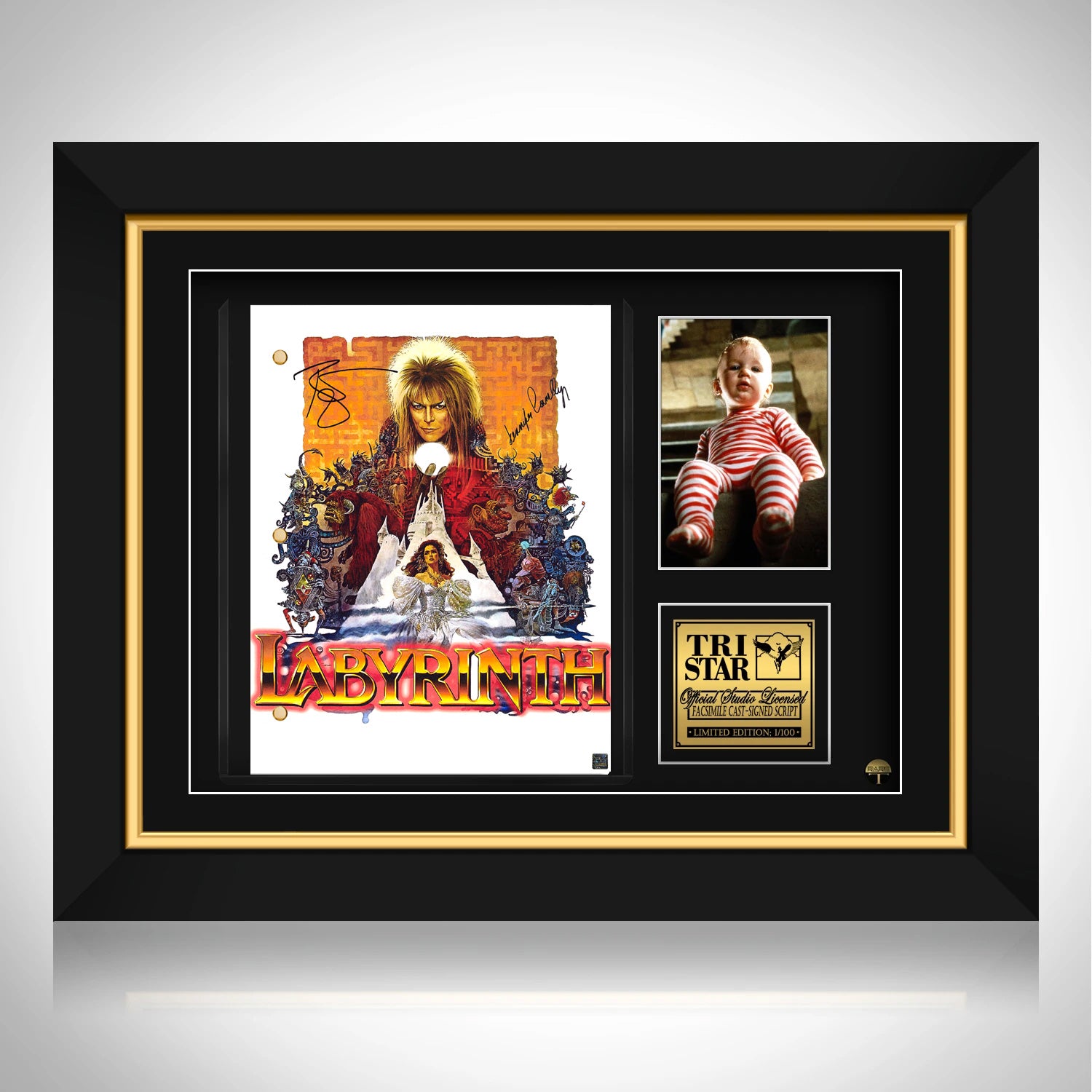 Labyrinth Movie Script Limited Signature Edition Custom Frame | RARE-T