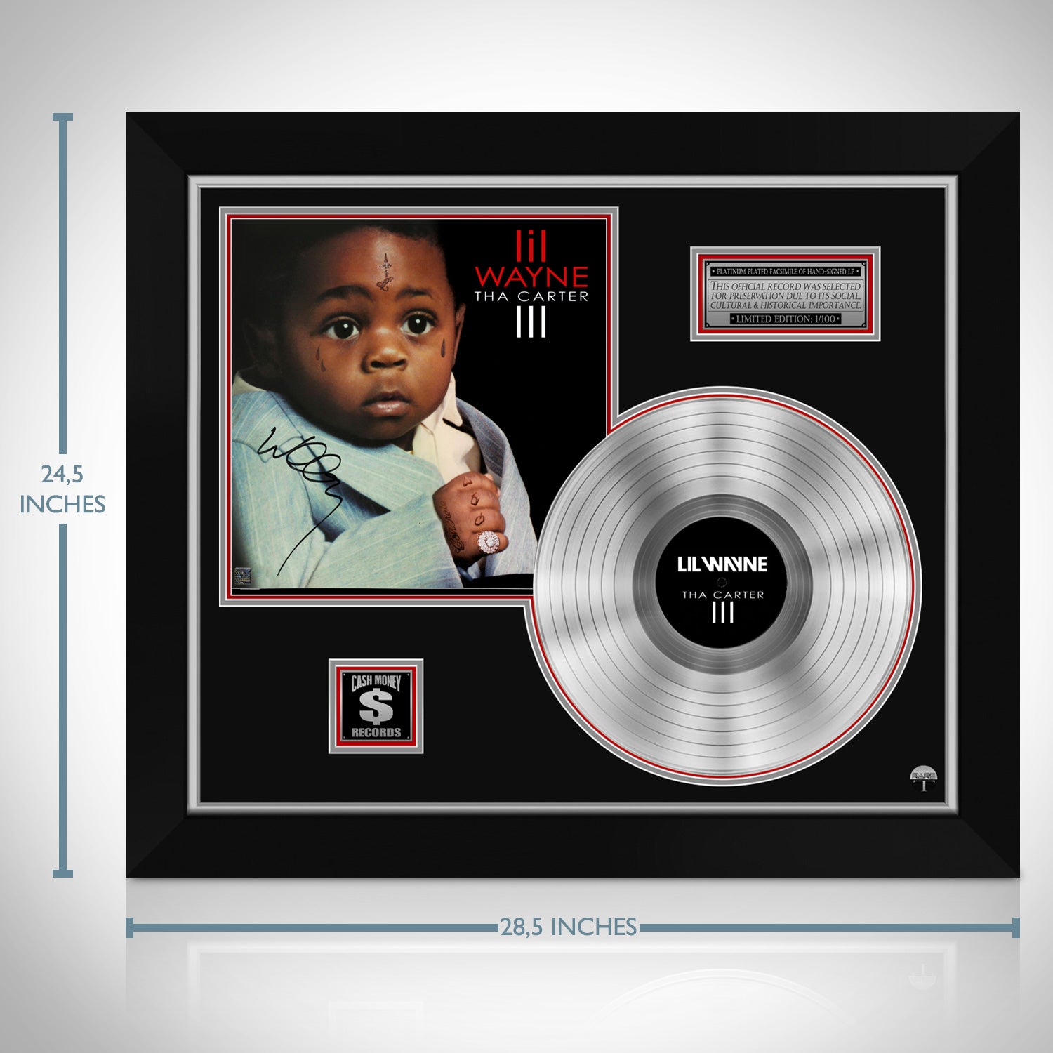 Lil Wayne - Tha Carter III Platinum LP Limited Signature Edition 